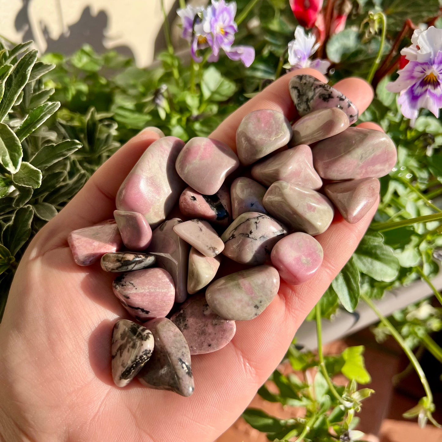 Rhodonite Crystal Tumblestone