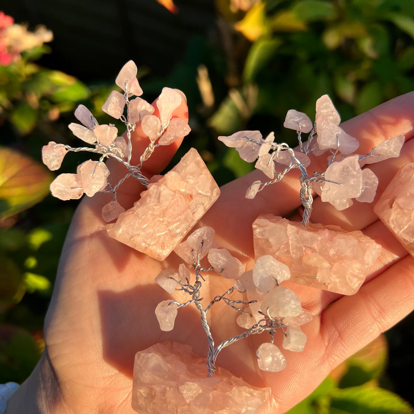 Mini Rose Quartz Crystal Tree