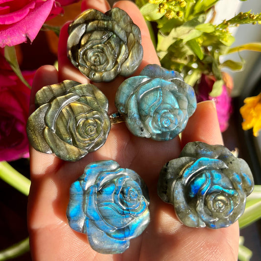 Labradorite Roses