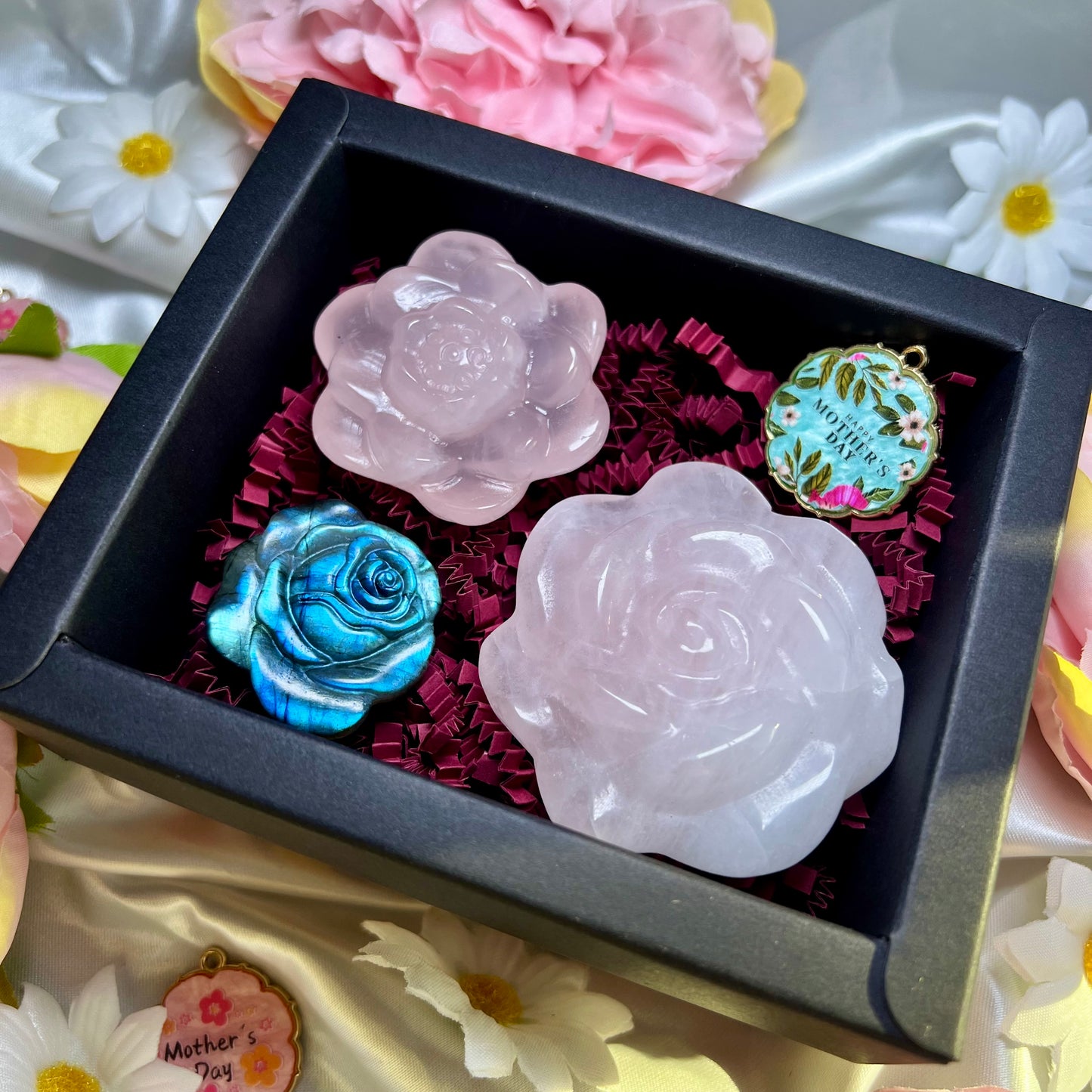 Mothers Day Box of Crystal Flowers