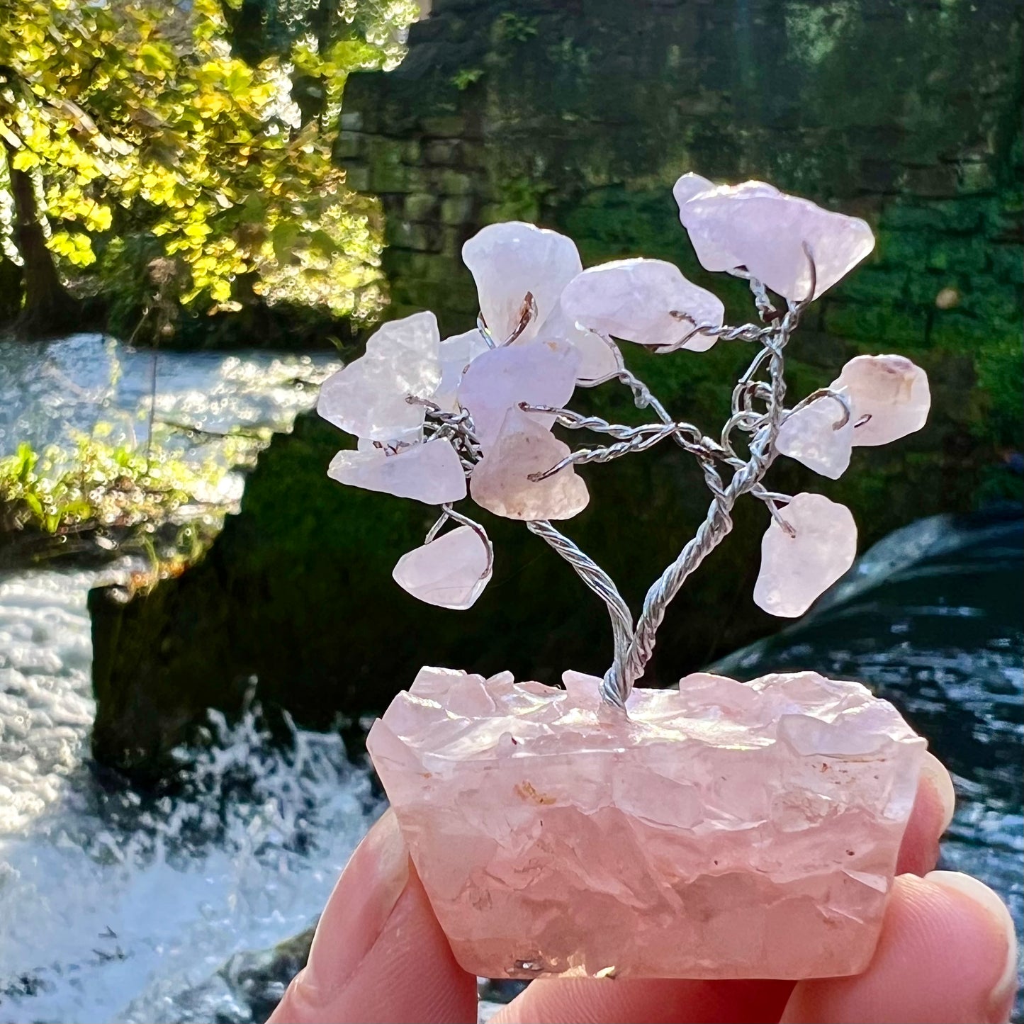 Mini Rose Quartz Crystal Tree