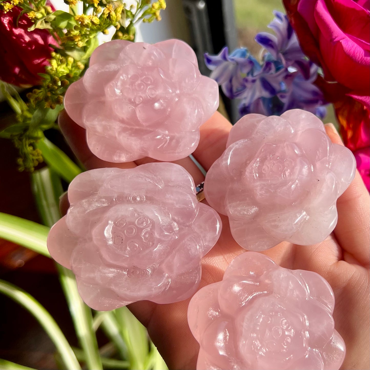 Rose Quartz Roses