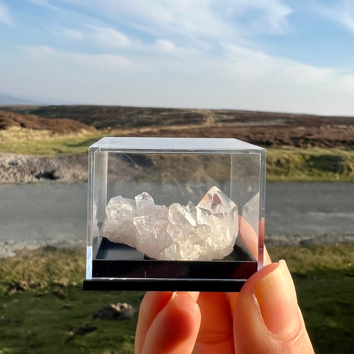 Clear Quartz Encased Cluster A Grade