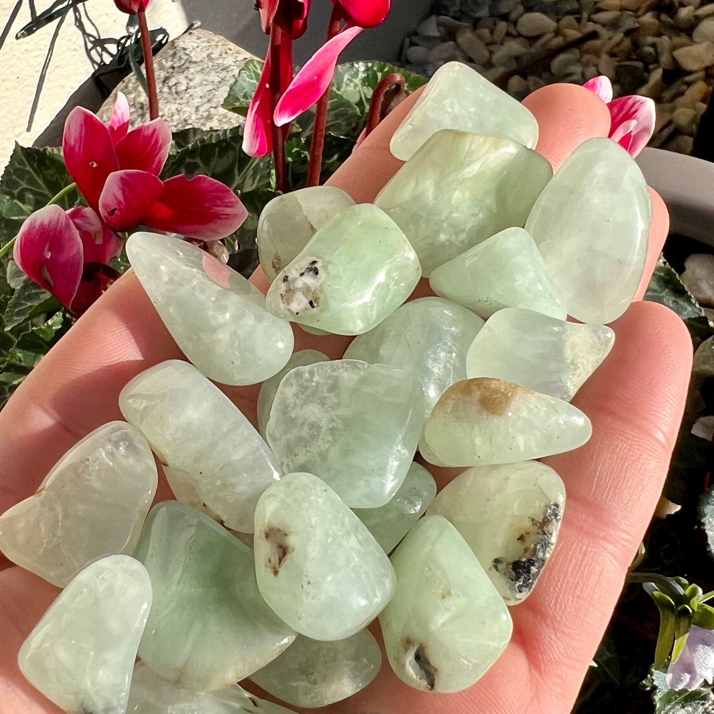 Prehnite Crystal Tumblestone