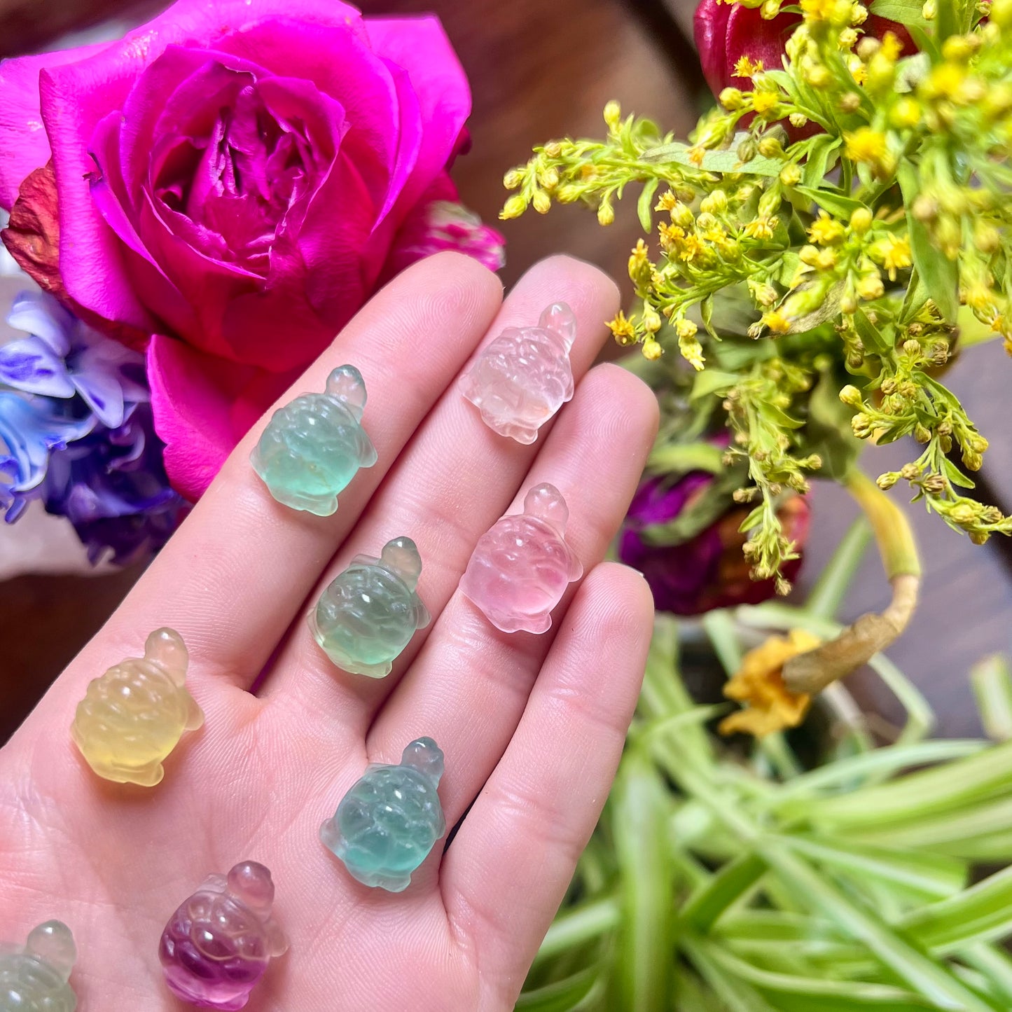 Miniature Fluorite Turtles