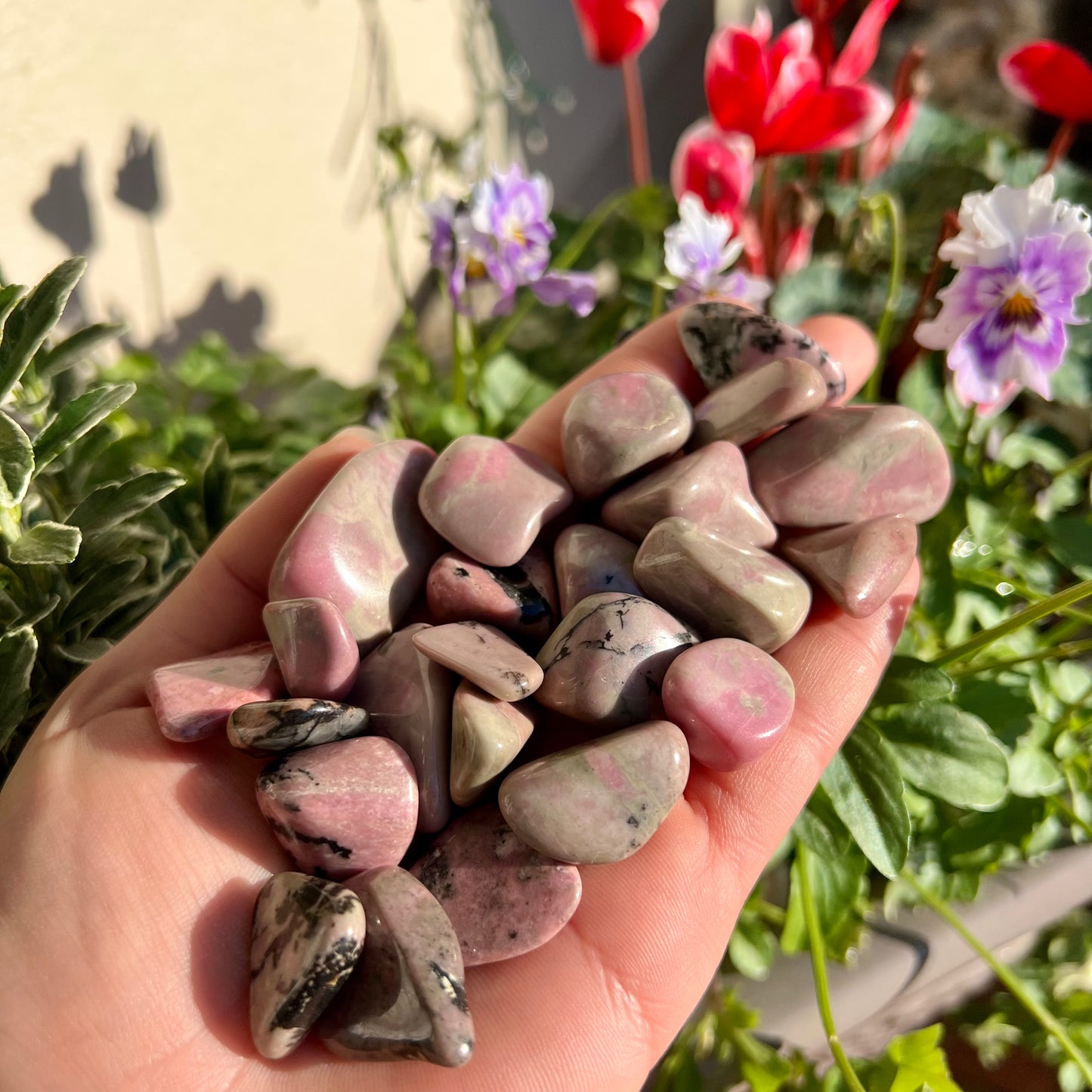Rhodonite Crystal Tumblestone