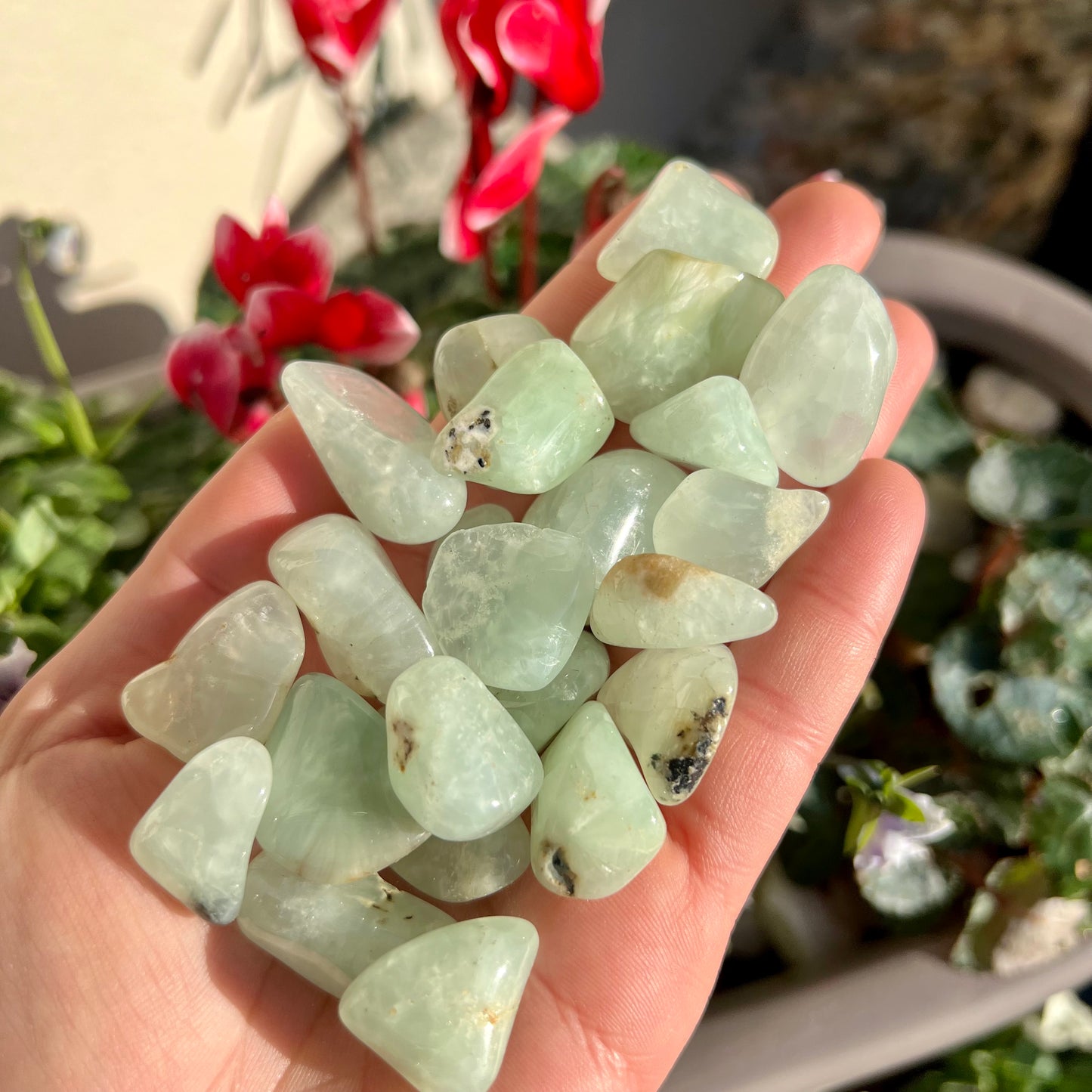 Prehnite Crystal Tumblestone