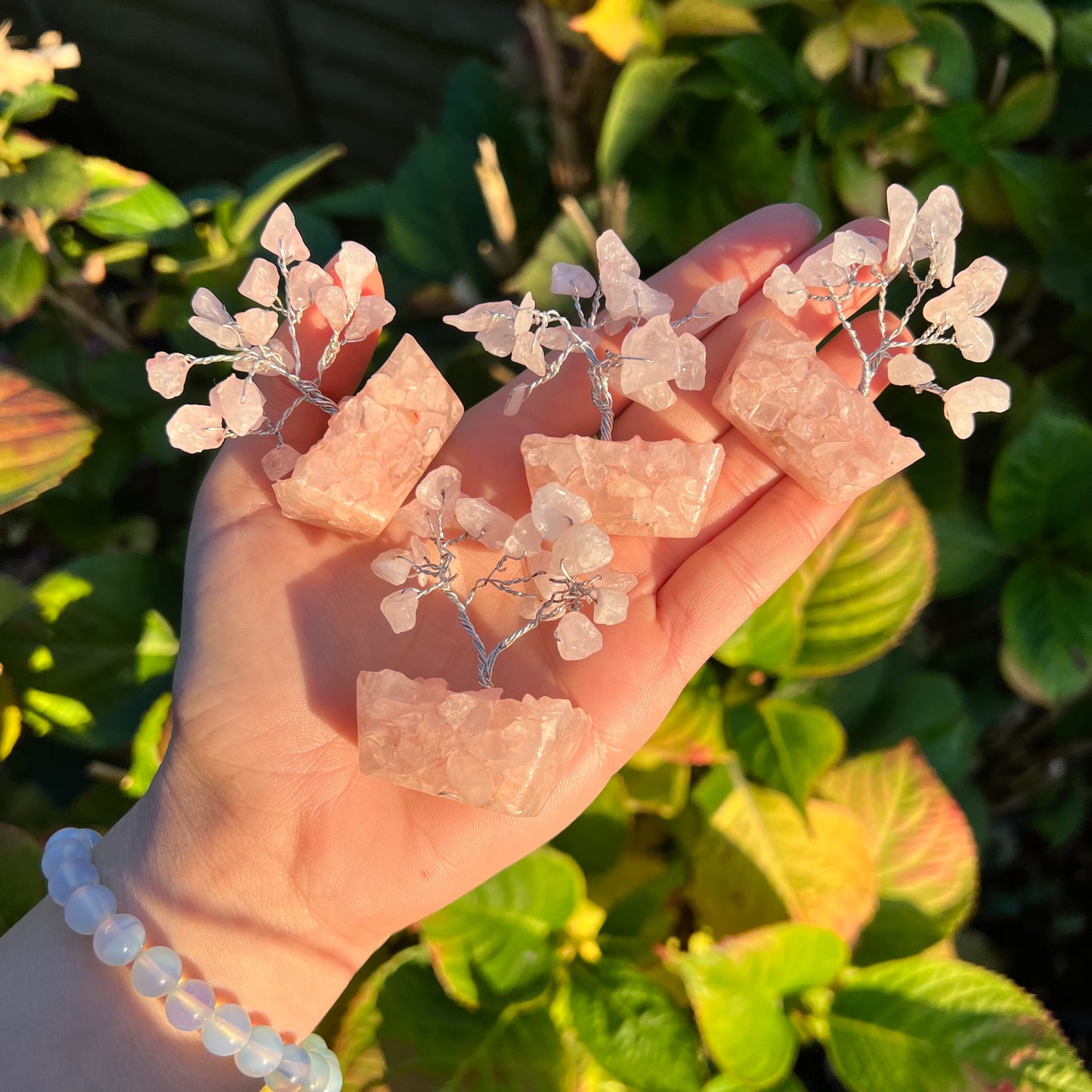 Mini Rose Quartz Crystal Tree