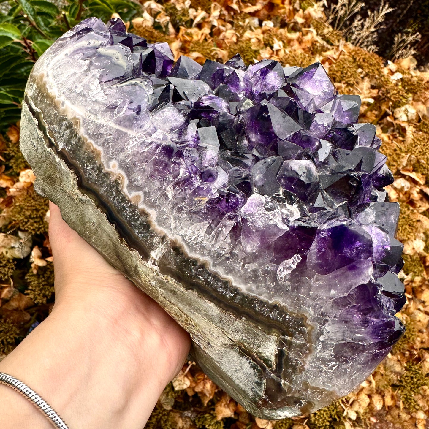 Large Uruguayan Amethyst Deep Purple Cluster - 3.6KG