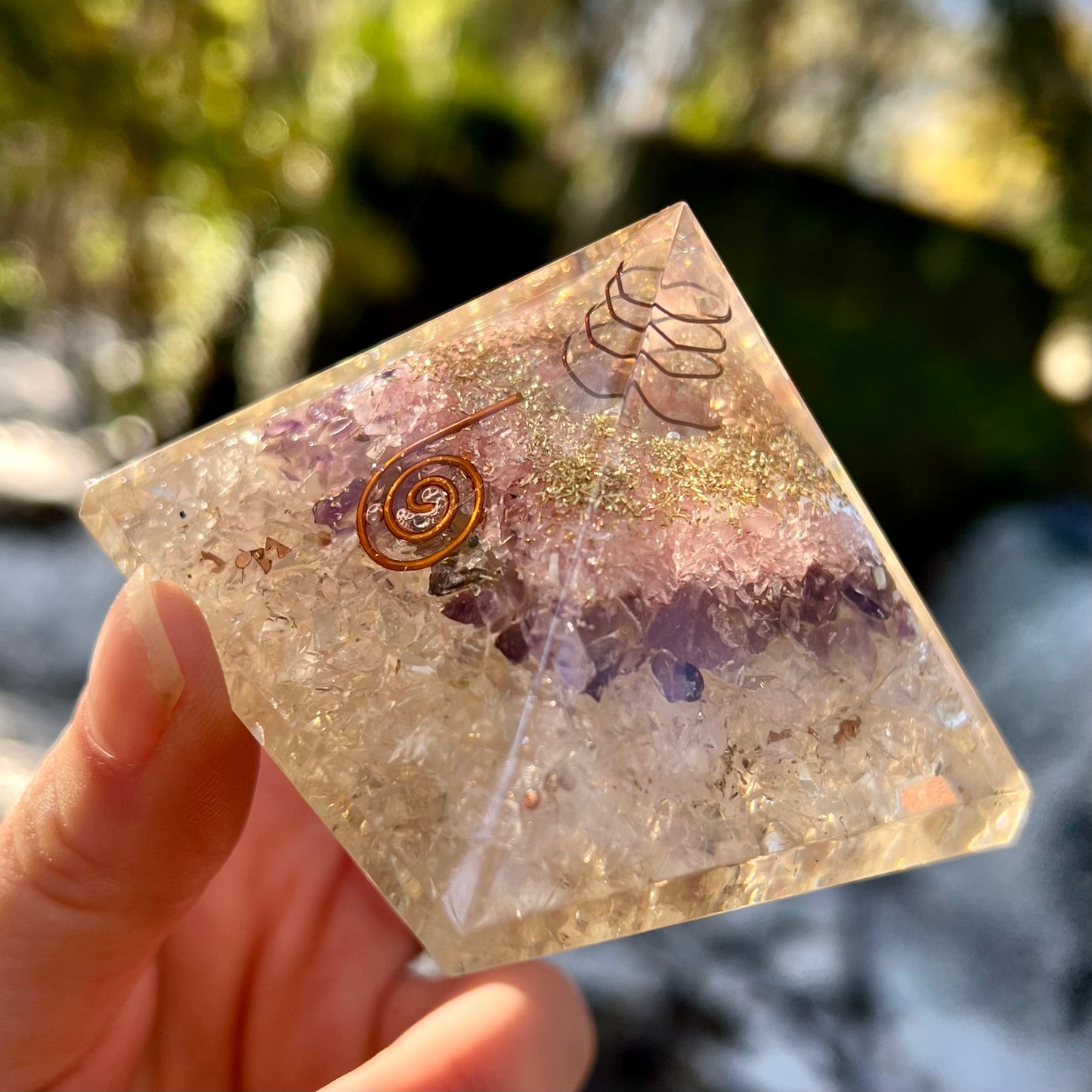 Orgonite Pyramid - Clear Quartz Amplifier