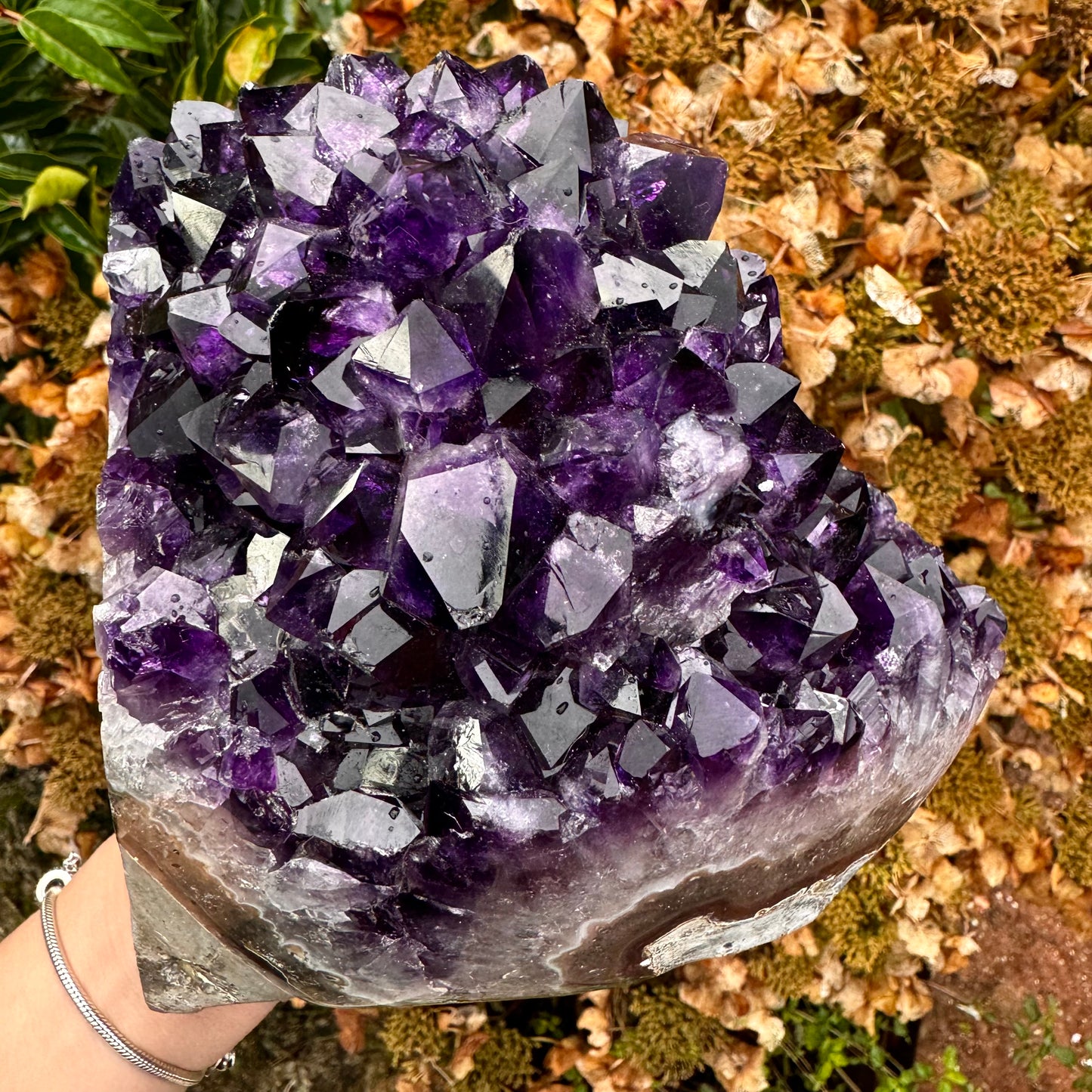 Large Uruguayan Amethyst Deep Purple Cluster - 3.6KG