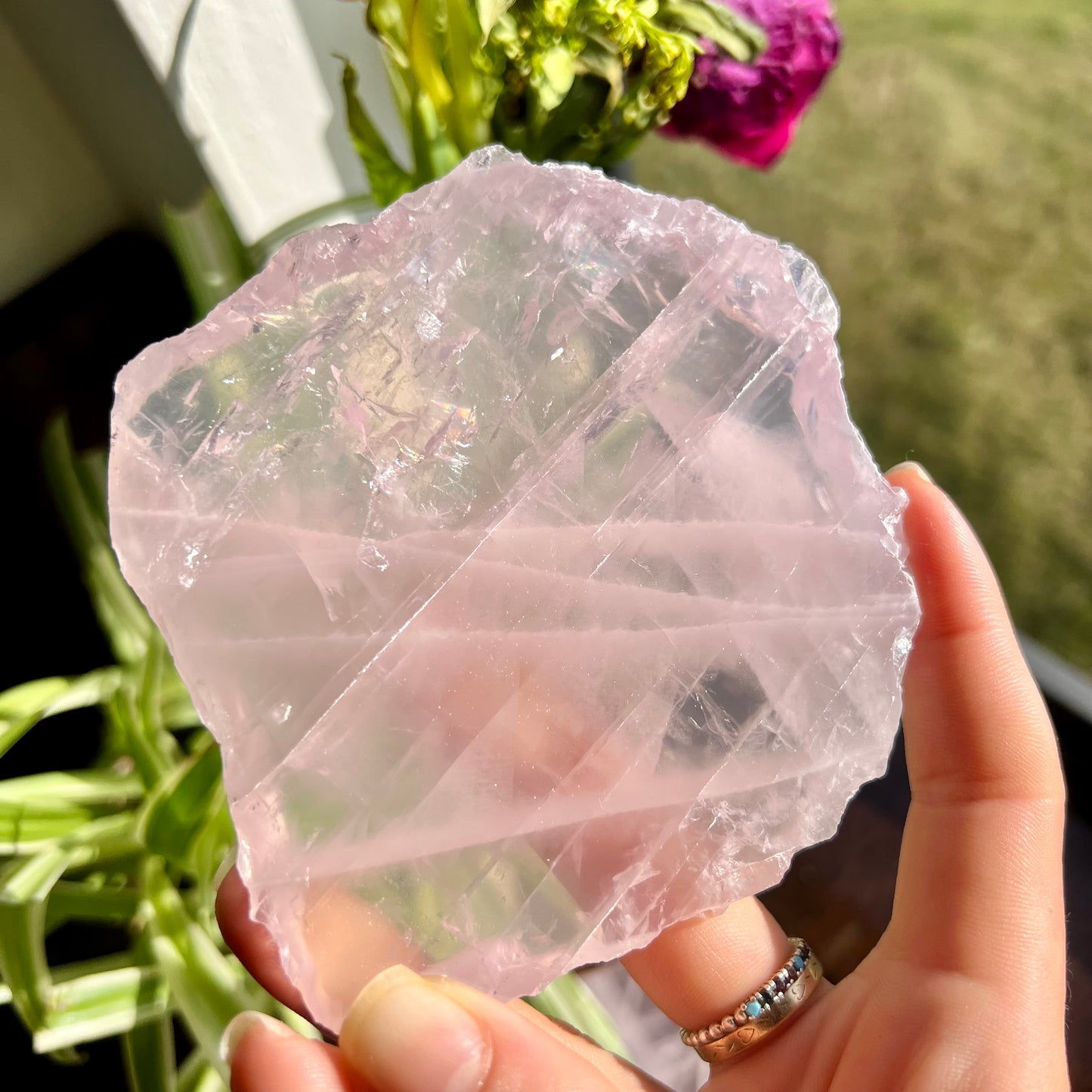 Rose Quartz Slab Coasters