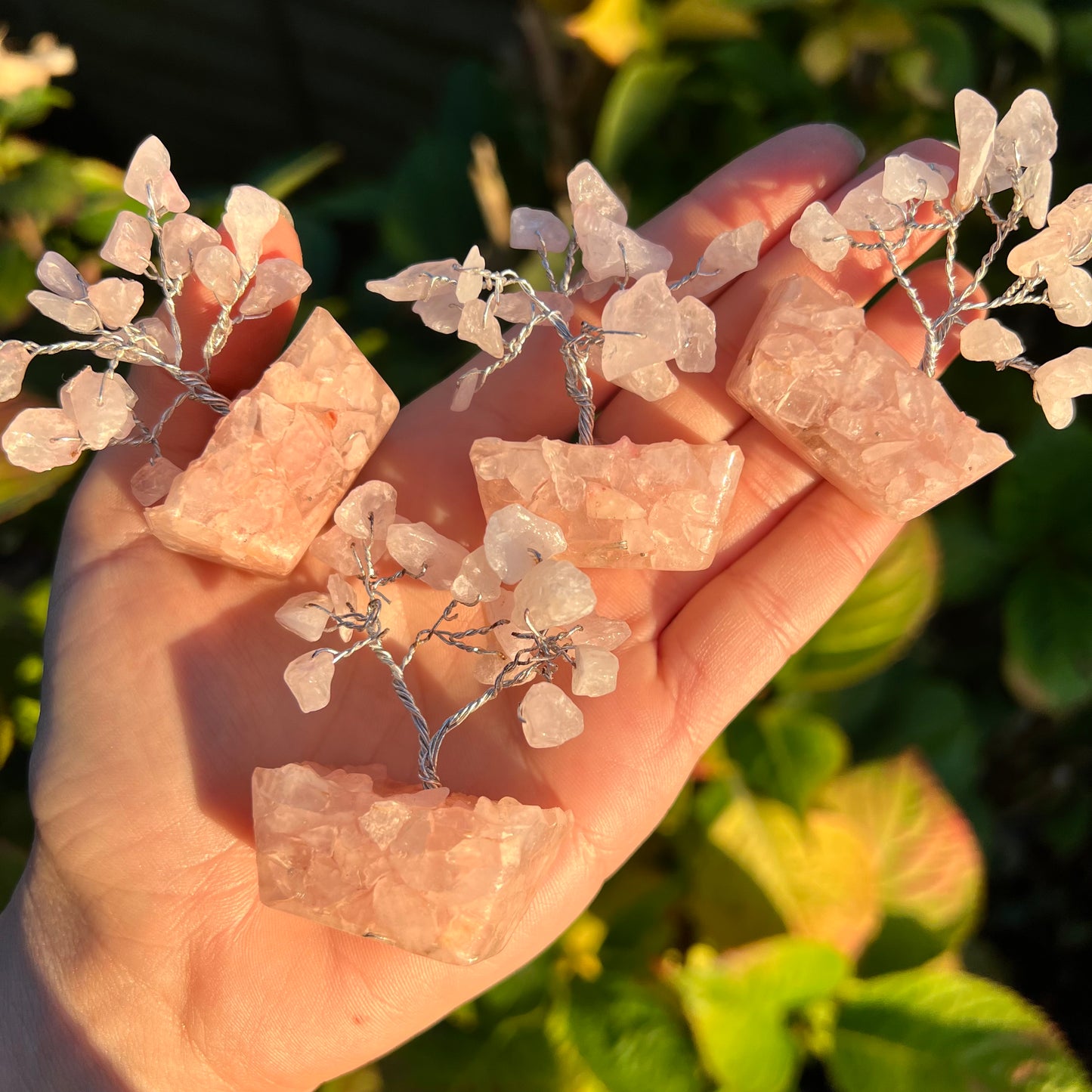Mini Rose Quartz Crystal Tree