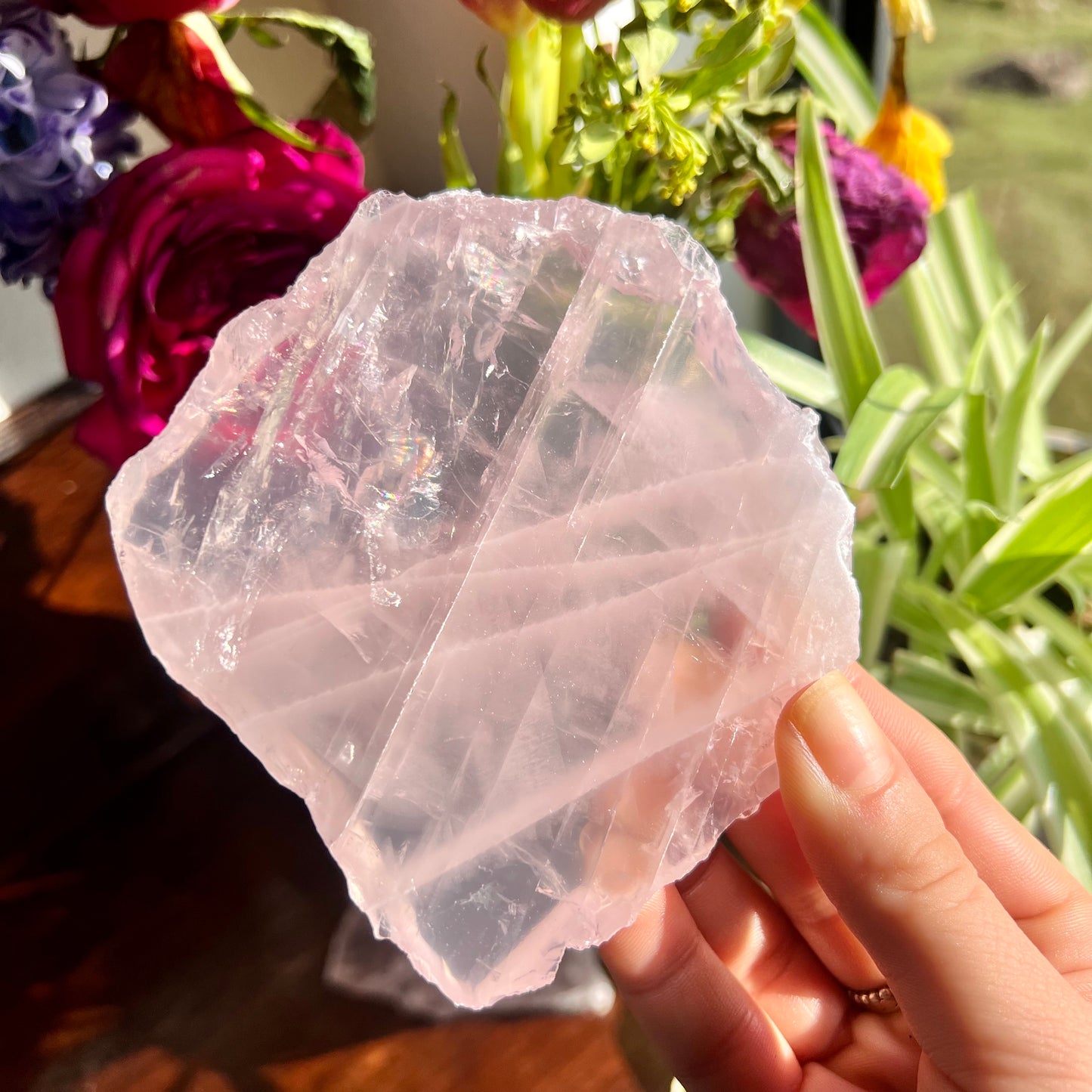 Rose Quartz Slab Coasters