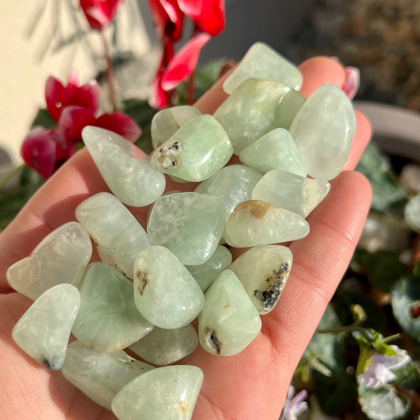 Prehnite Crystal Tumblestone