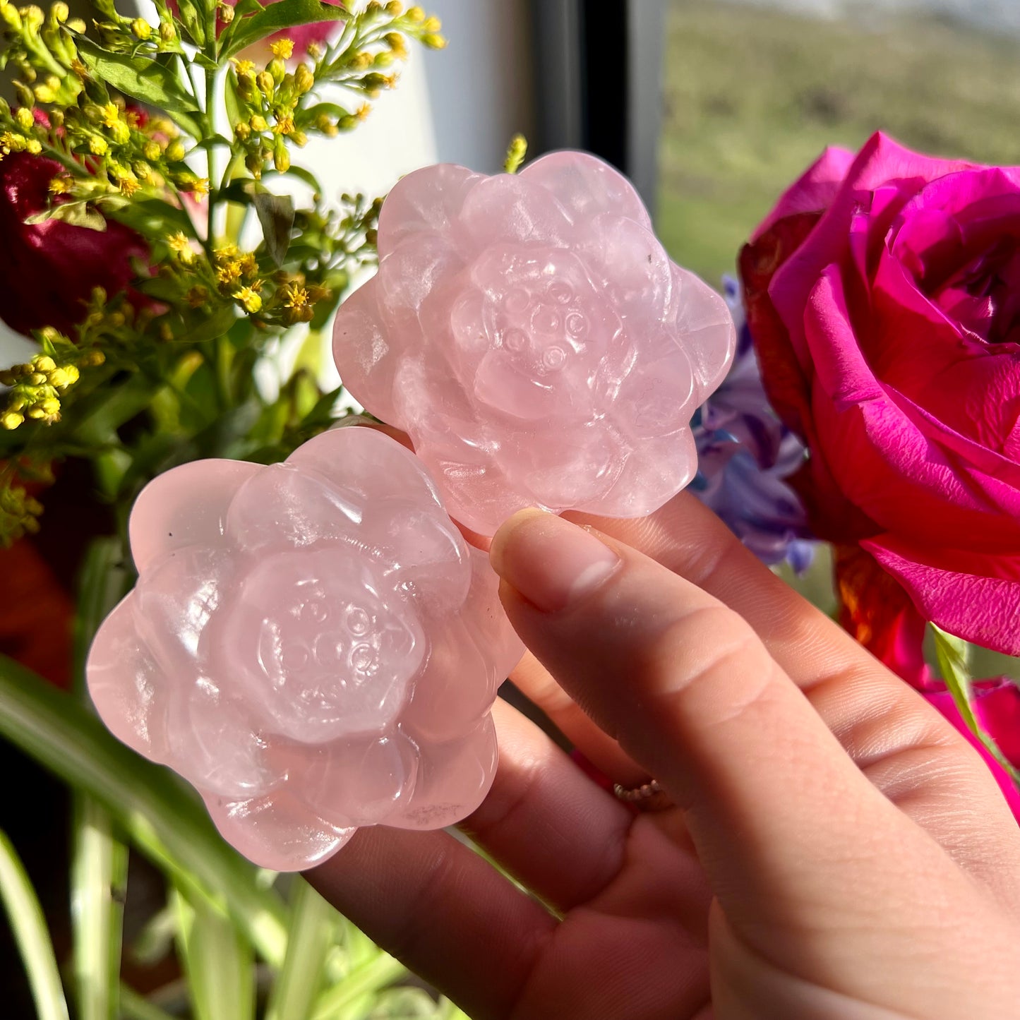 Rose Quartz Roses