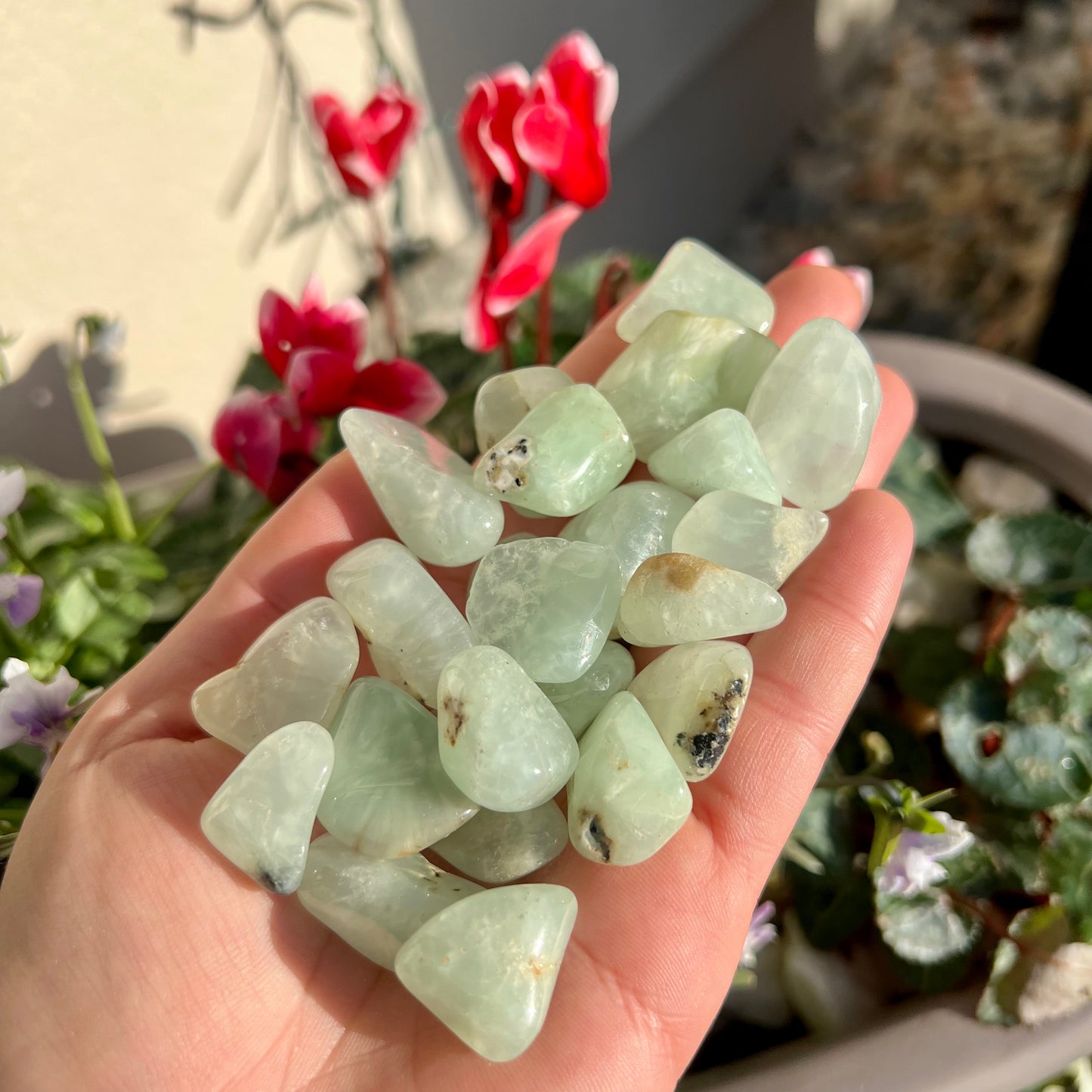 Prehnite Crystal Tumblestone