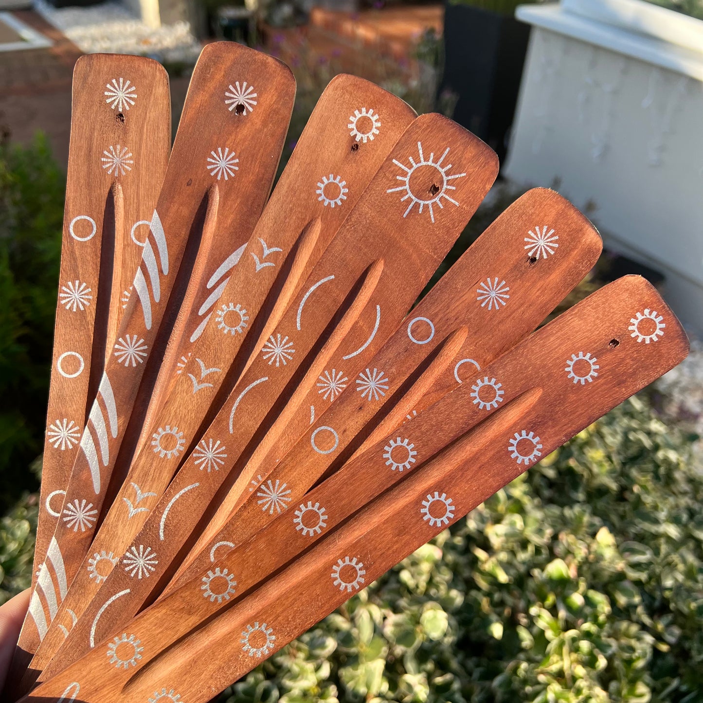 Silver Print Incense Ash Catcher