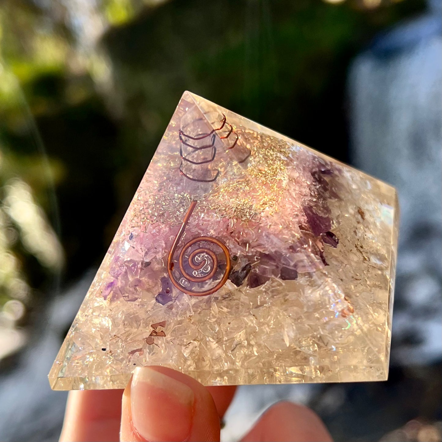 Orgonite Pyramid - Clear Quartz Amplifier