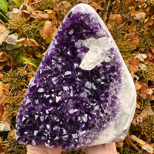 Uruguayan Amethyst Calcite Dark Purple Crystal - 4.6KG