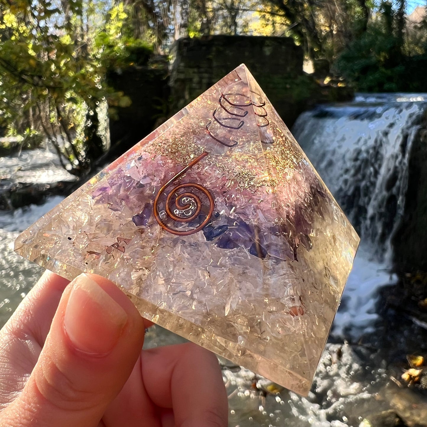 Orgonite Pyramid - Clear Quartz Amplifier