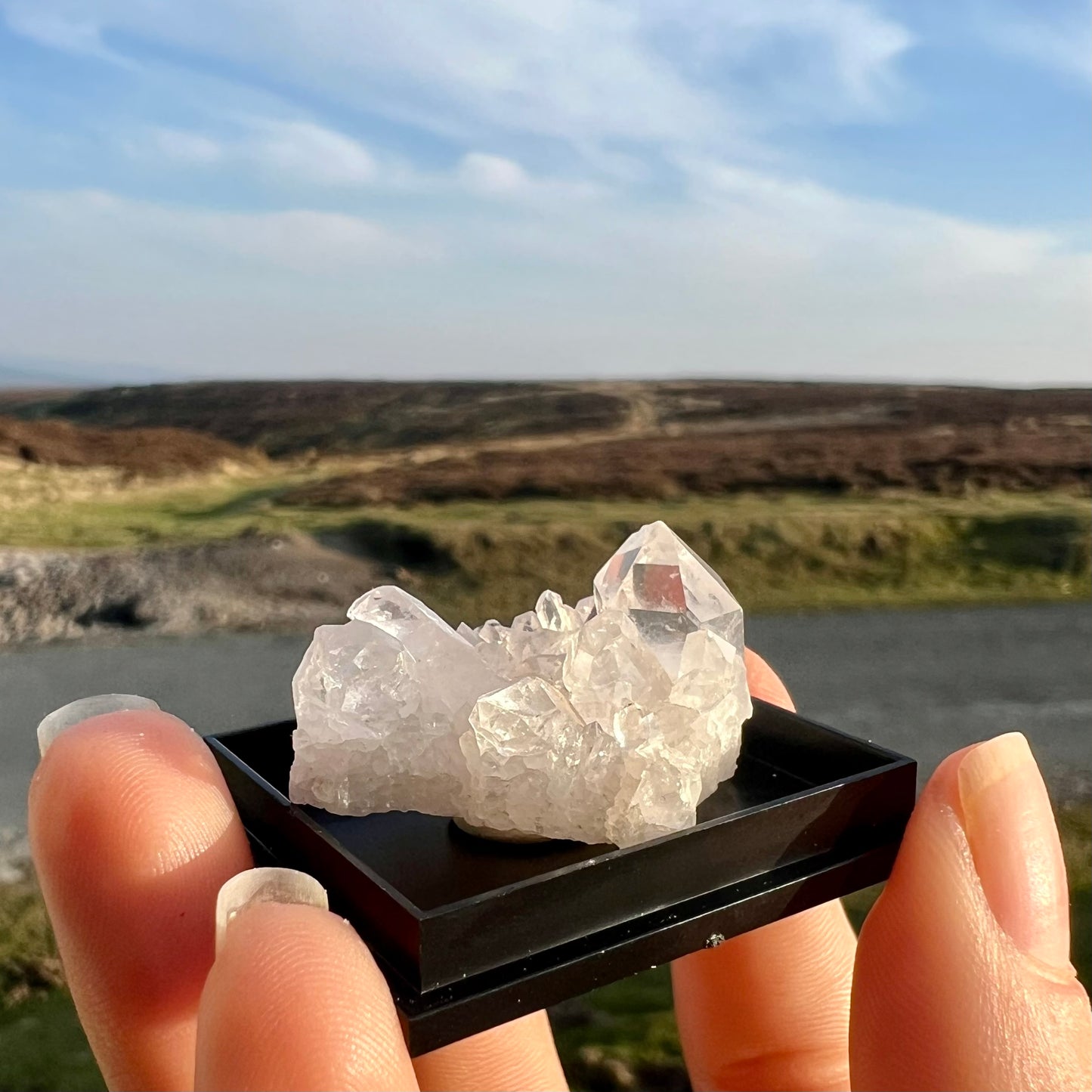 Clear Quartz Encased Cluster A Grade