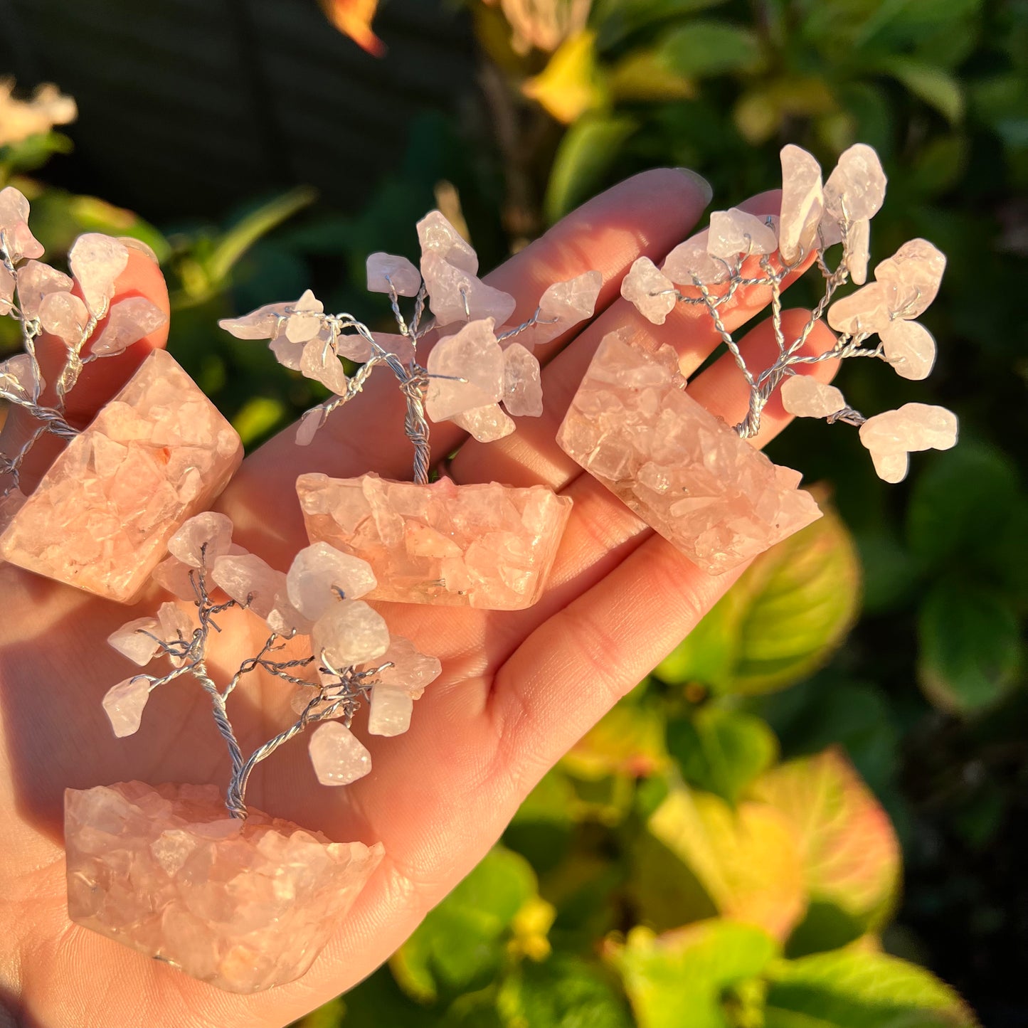 Mini Rose Quartz Crystal Tree