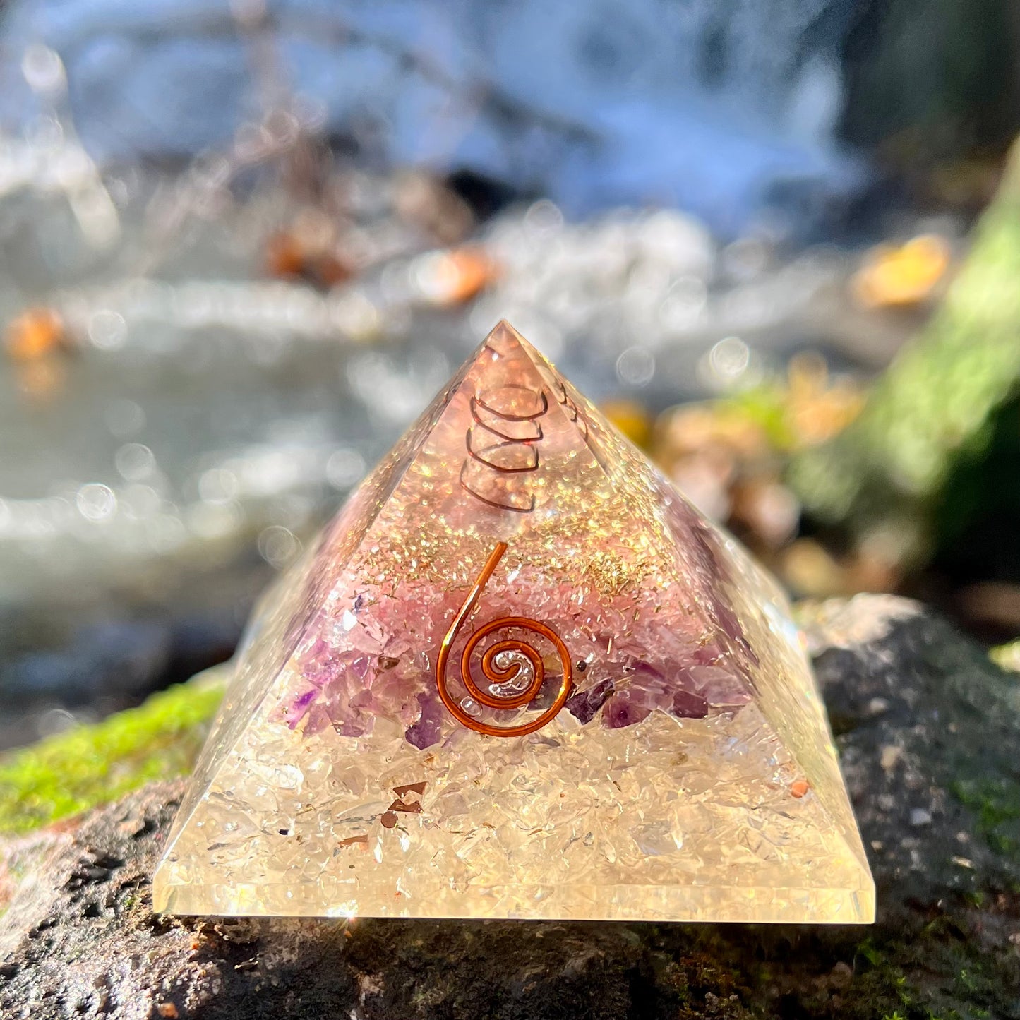 Orgonite Pyramid - Clear Quartz Amplifier