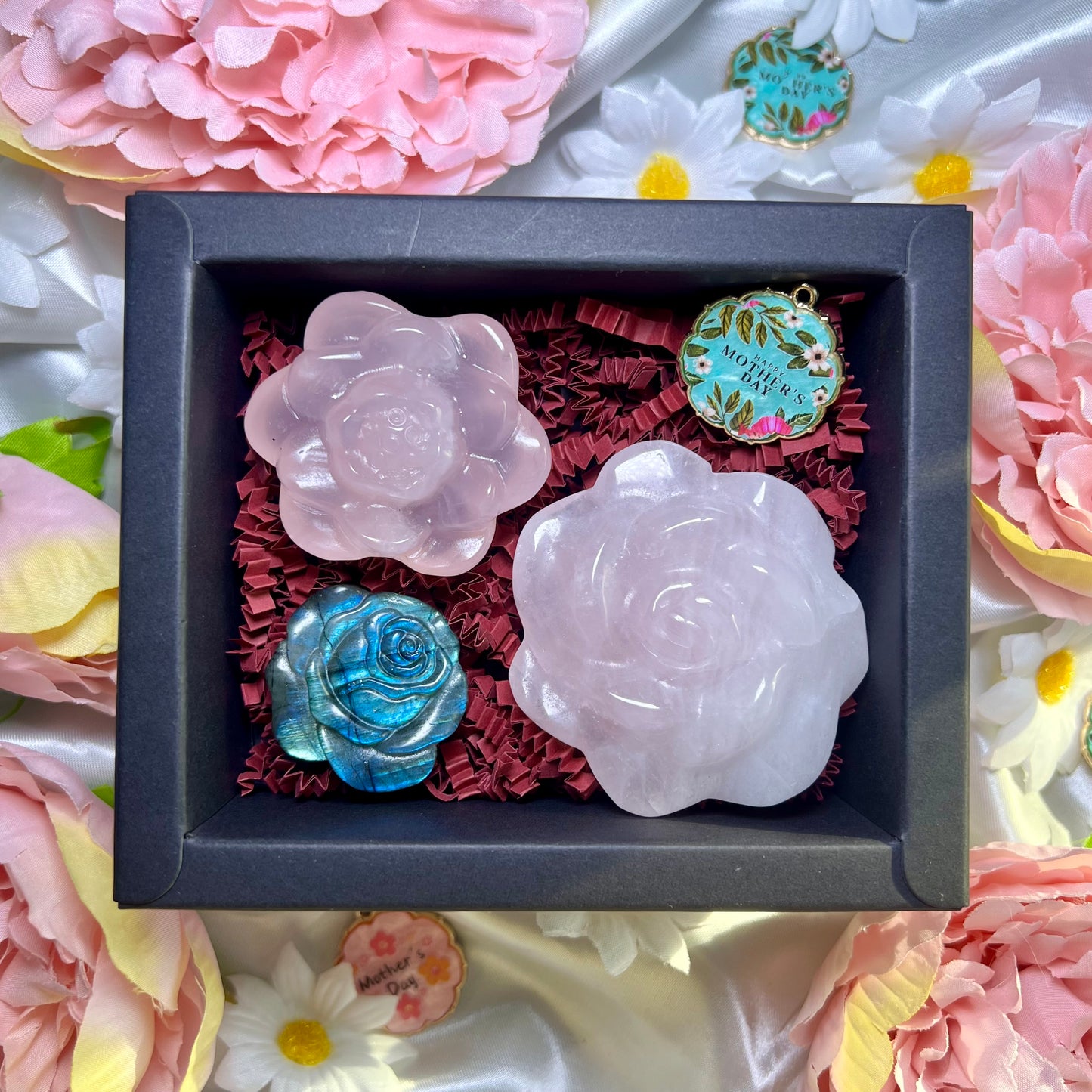 Mothers Day Box of Crystal Flowers