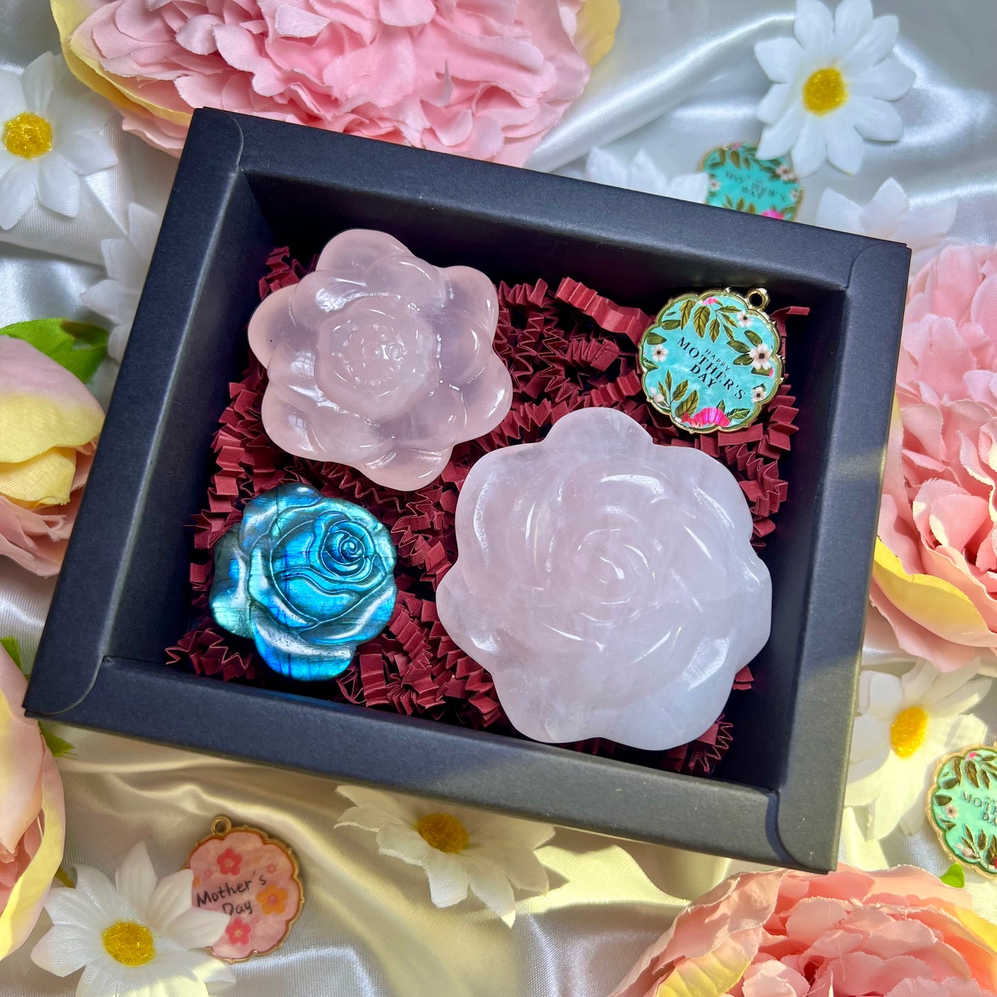 Mothers Day Box of Crystal Flowers