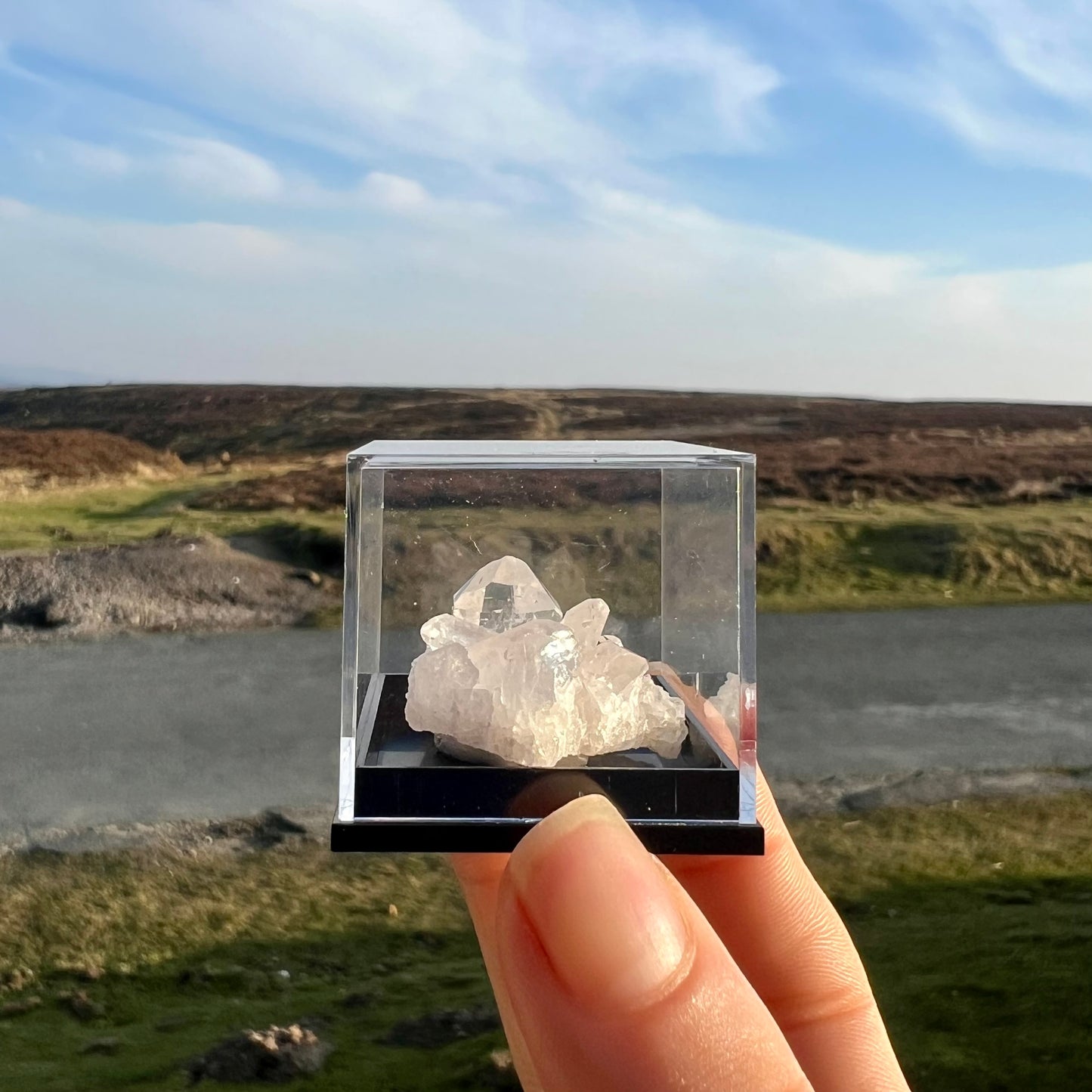 Clear Quartz Encased Cluster A Grade