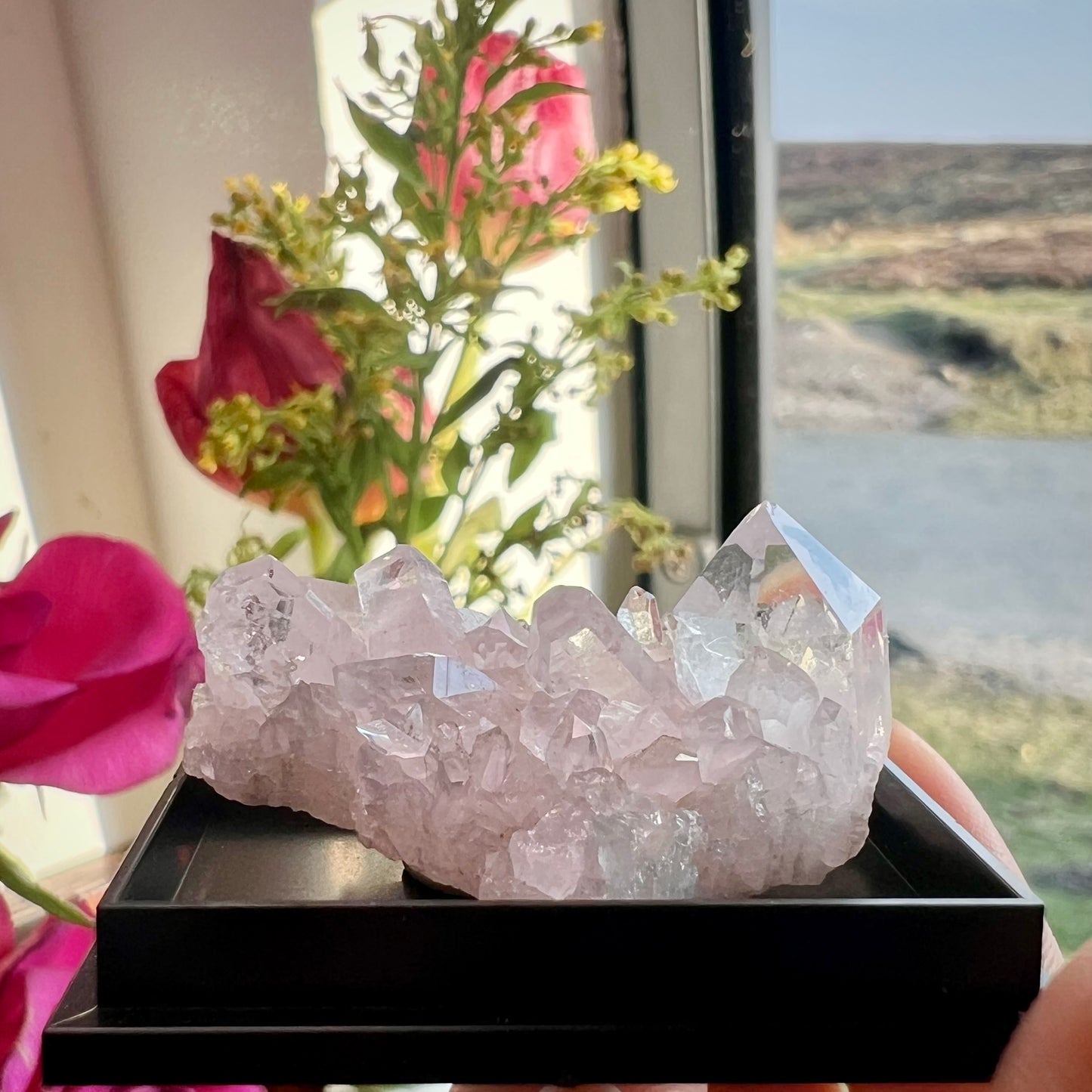 Clear Quartz Encased Cluster A Grade