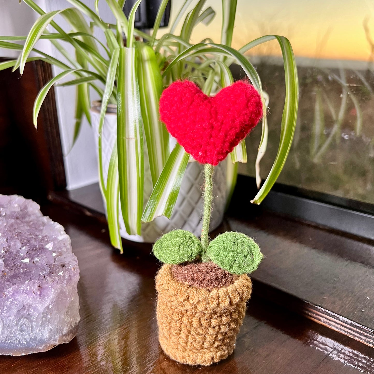 Crochet House Plants - Heart