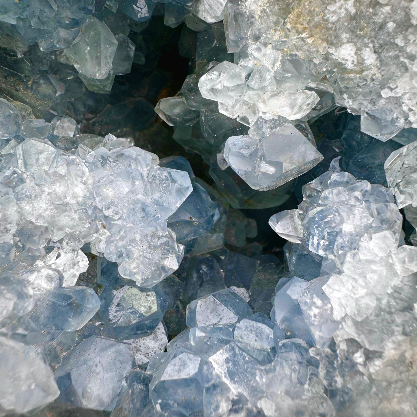 Blue Celestite Crystal Love Heart - 3KG