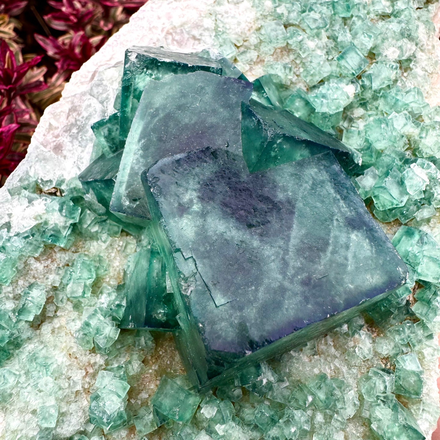 High Grade Green Fluorite Cube Crystal Specimen - 3.7KG