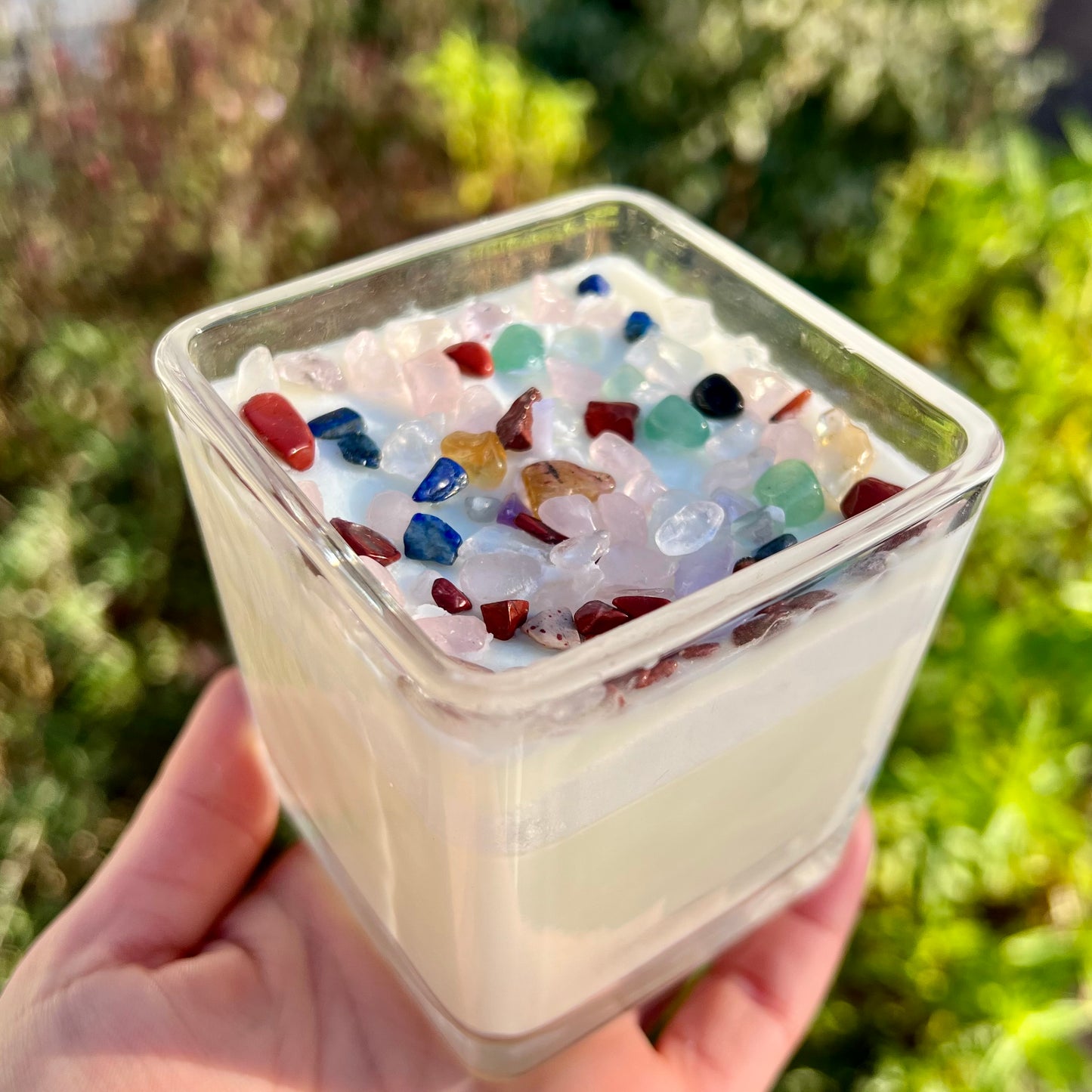Crystal Healing Stone Candle