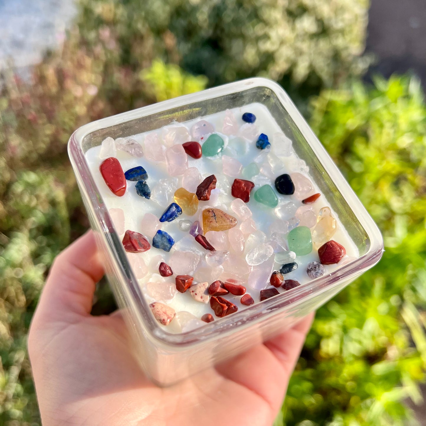 Crystal Healing Stone Candle