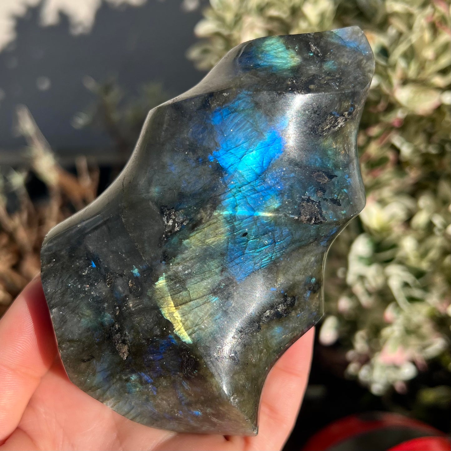 High Quality Labradorite Flame with Flash