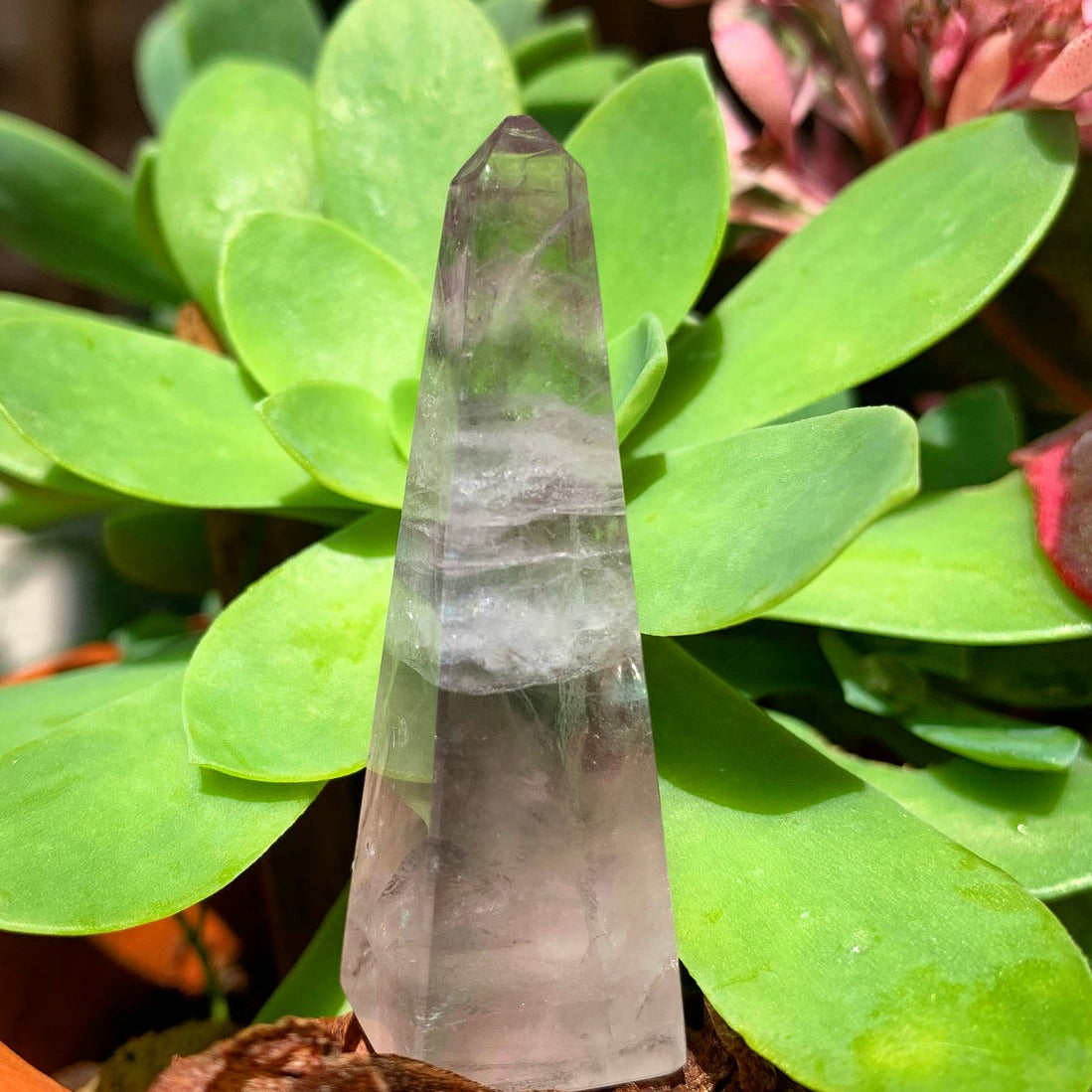 Mini Rainbow Fluorite Obelisk