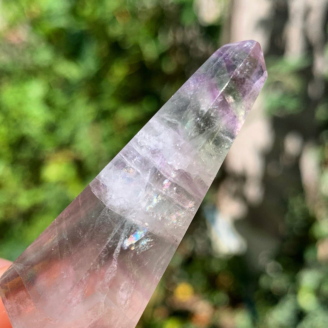 Mini Rainbow Fluorite Obelisk
