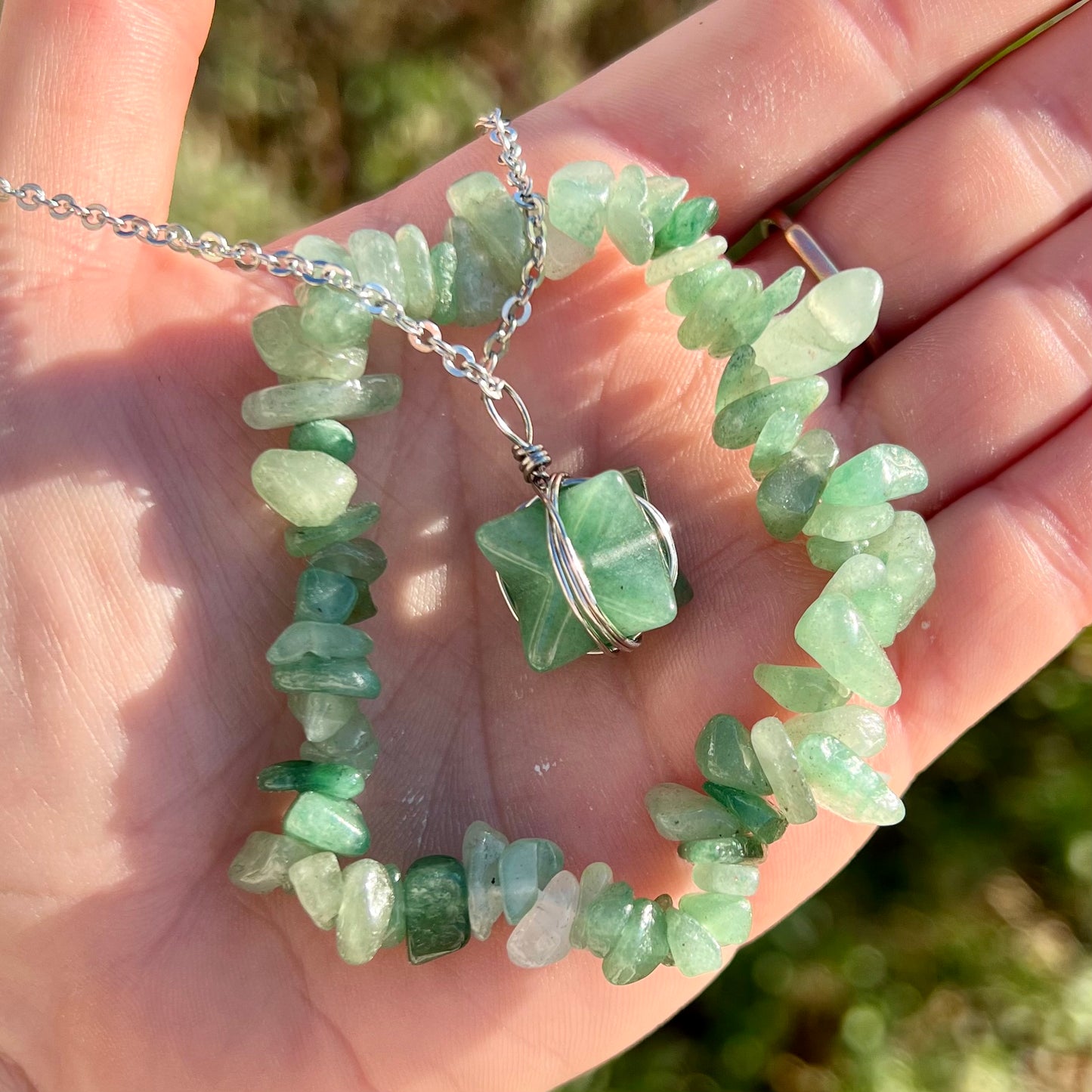 Aventurine Crystal Jewellery Set
