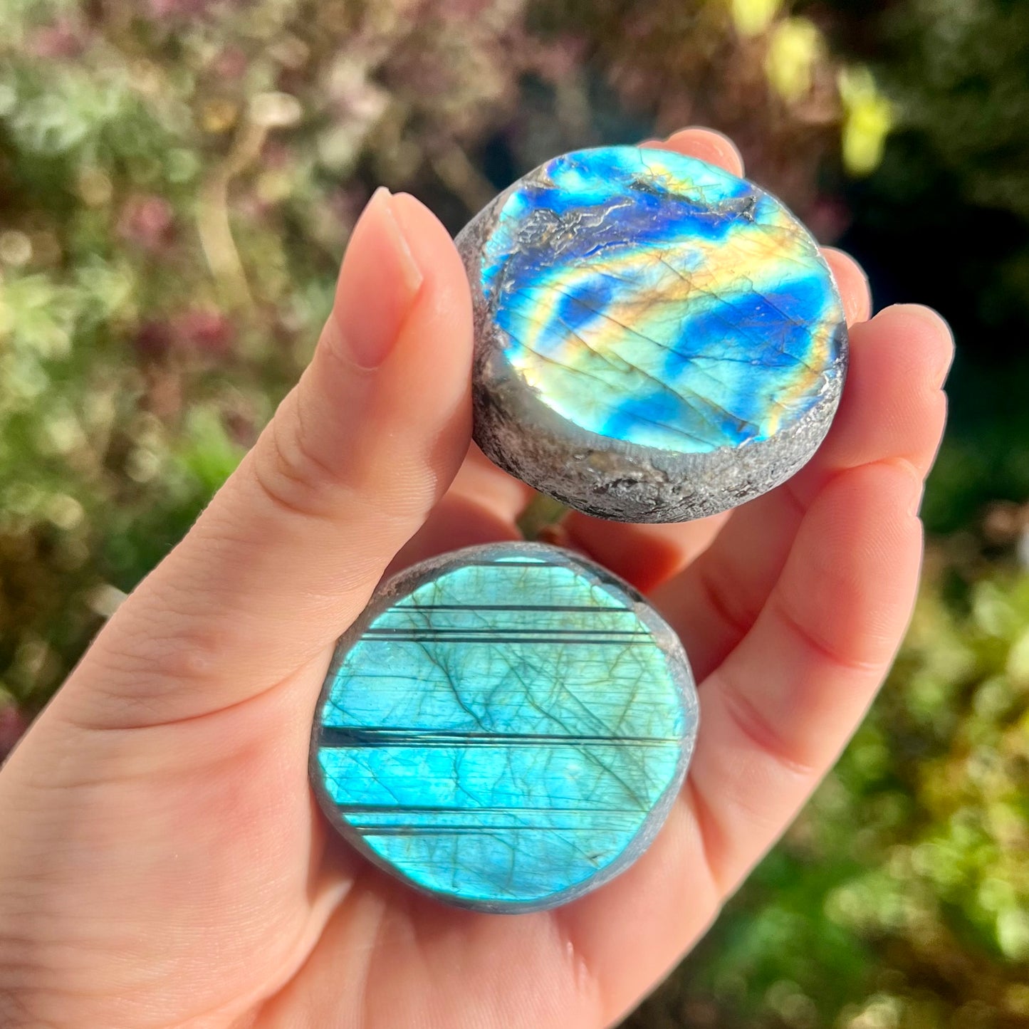 Labradorite Raw Polished Slice