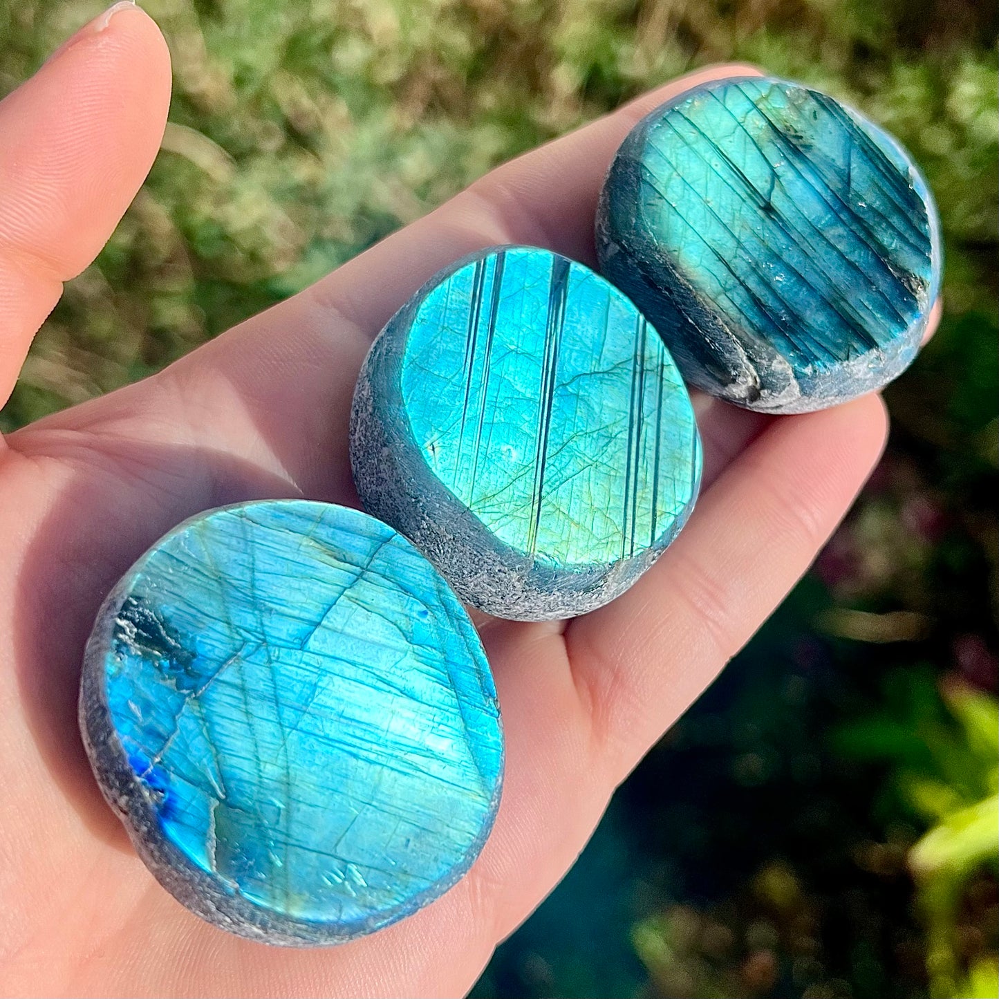 Labradorite Raw Polished Slice