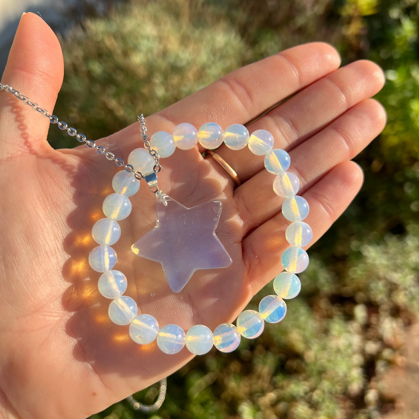 Opalite Crystal Jewellery Set