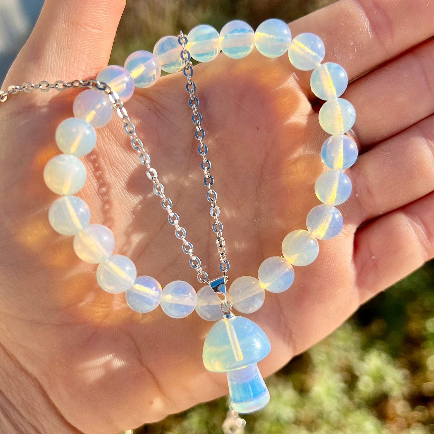 Opalite Crystal Jewellery Set