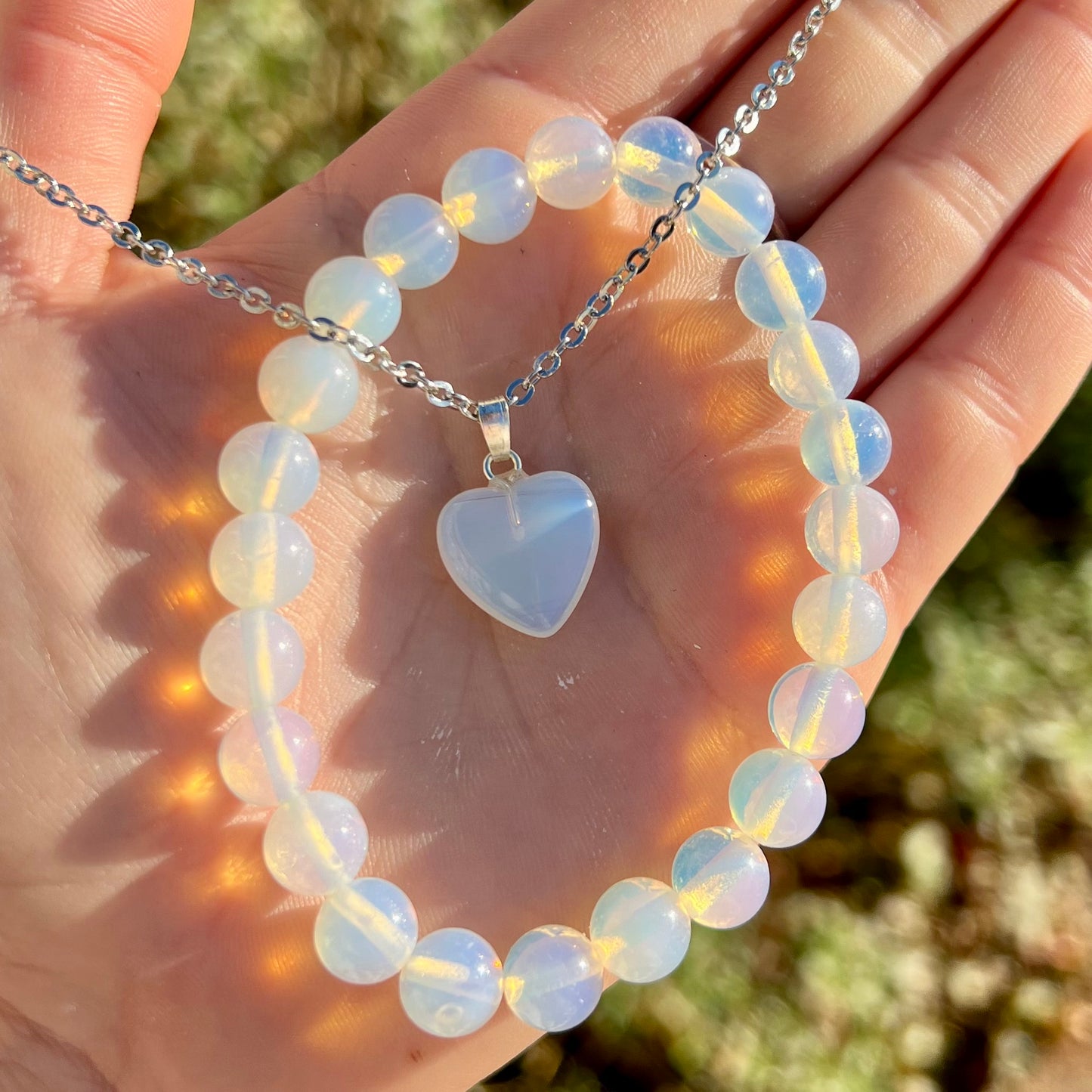 Opalite Crystal Jewellery Set