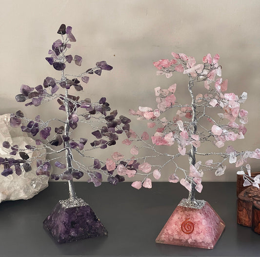 Natural Crystal Orgonite Tree