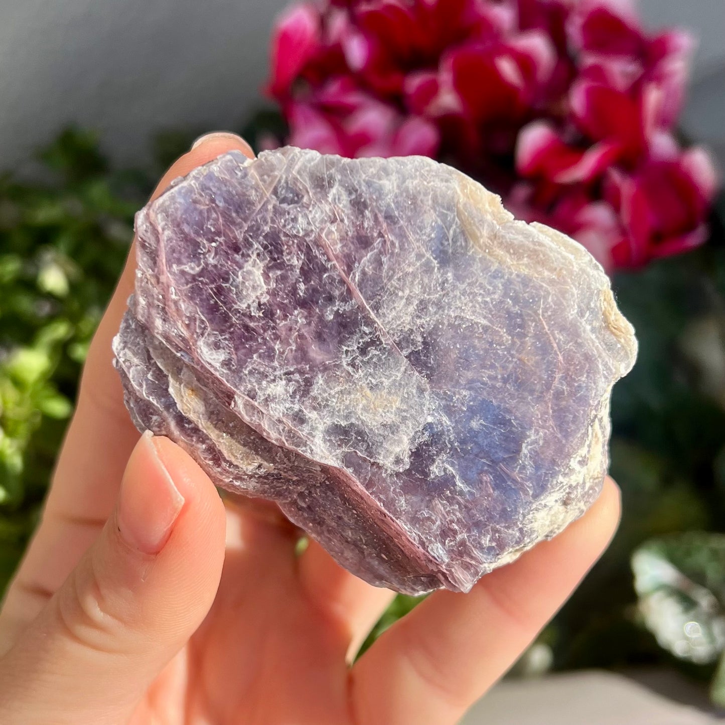 Natural Lepidolite Slice