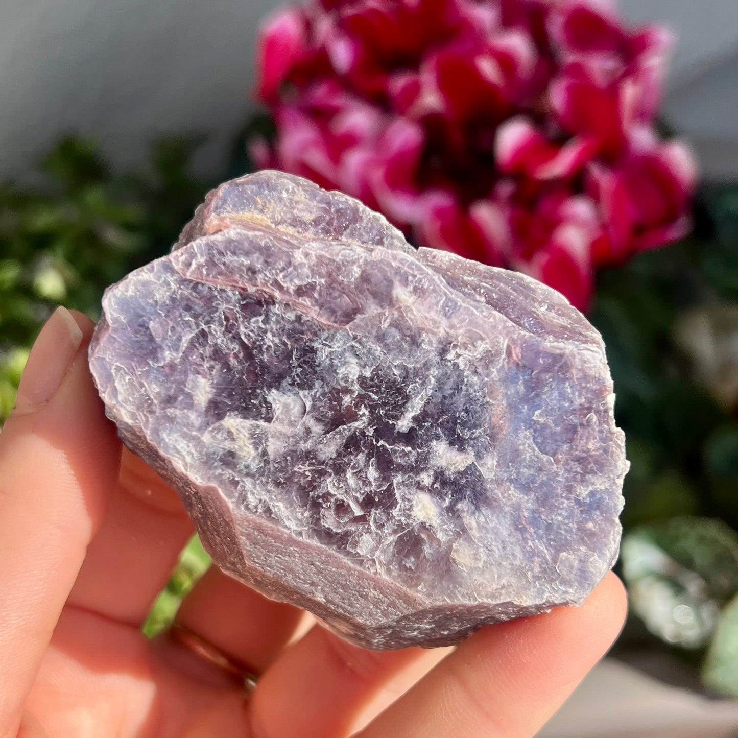 Natural Lepidolite Slice