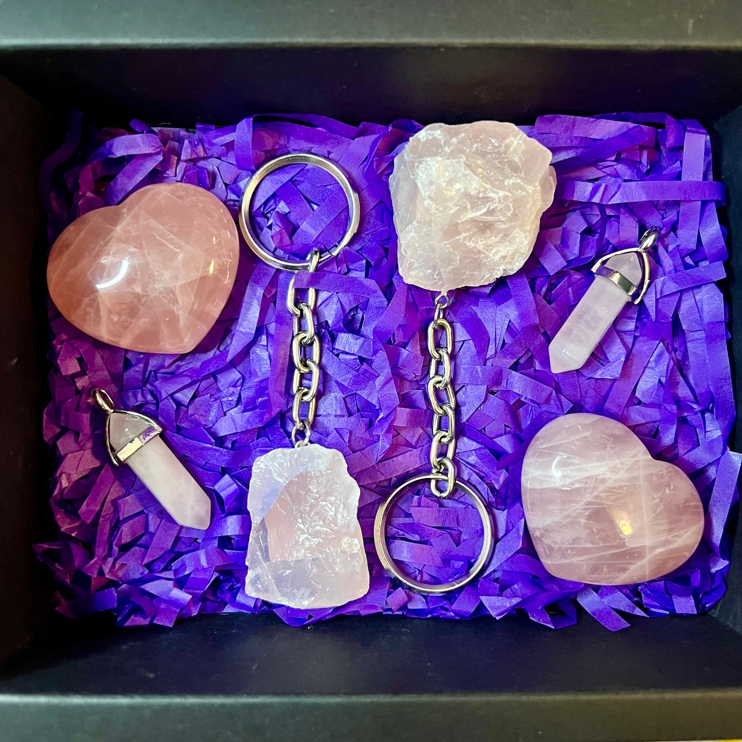 Matching Crystal Rose Quartz Gift Set